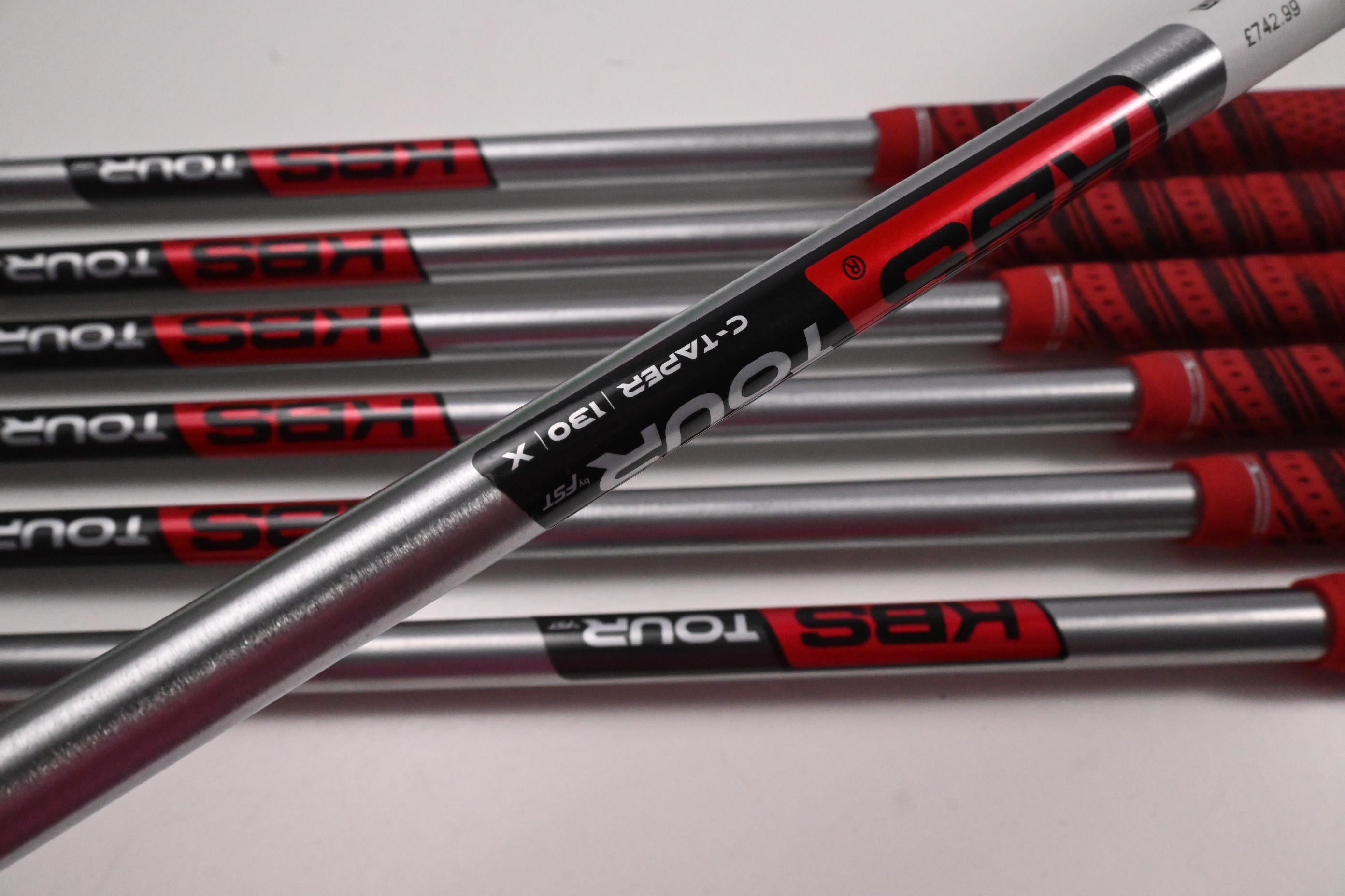 Left Hand Titleist MB 620/T100 2023 Combo Irons / 3-9i / X-Flex KBS Tour C-Taper