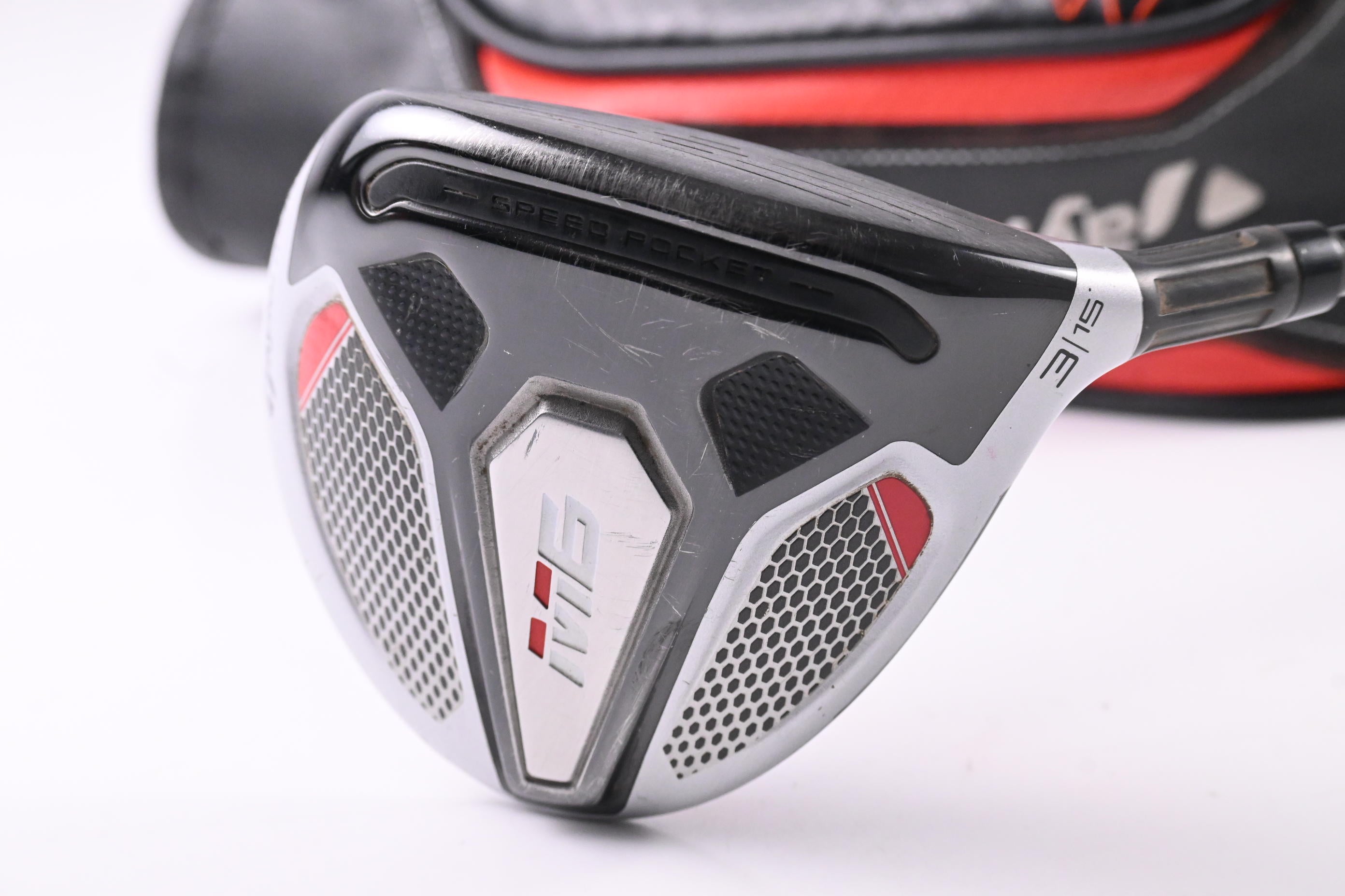 Taylormade M6 #3 Wood / 15 Degree / Regular Flex Fujikura Atmos Orange 5 Shaft