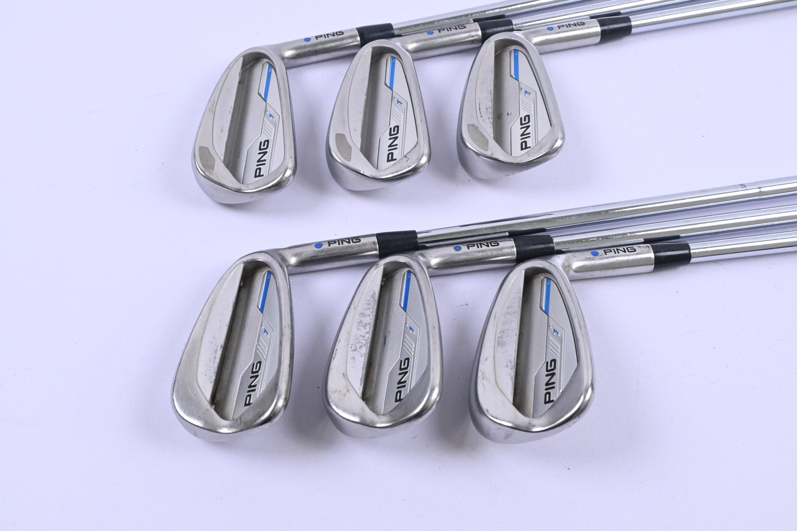 Ping i-Series E1 Irons / 5-PW / Blue Dot / Stiff Flex Dynamic Gold S300 Shafts