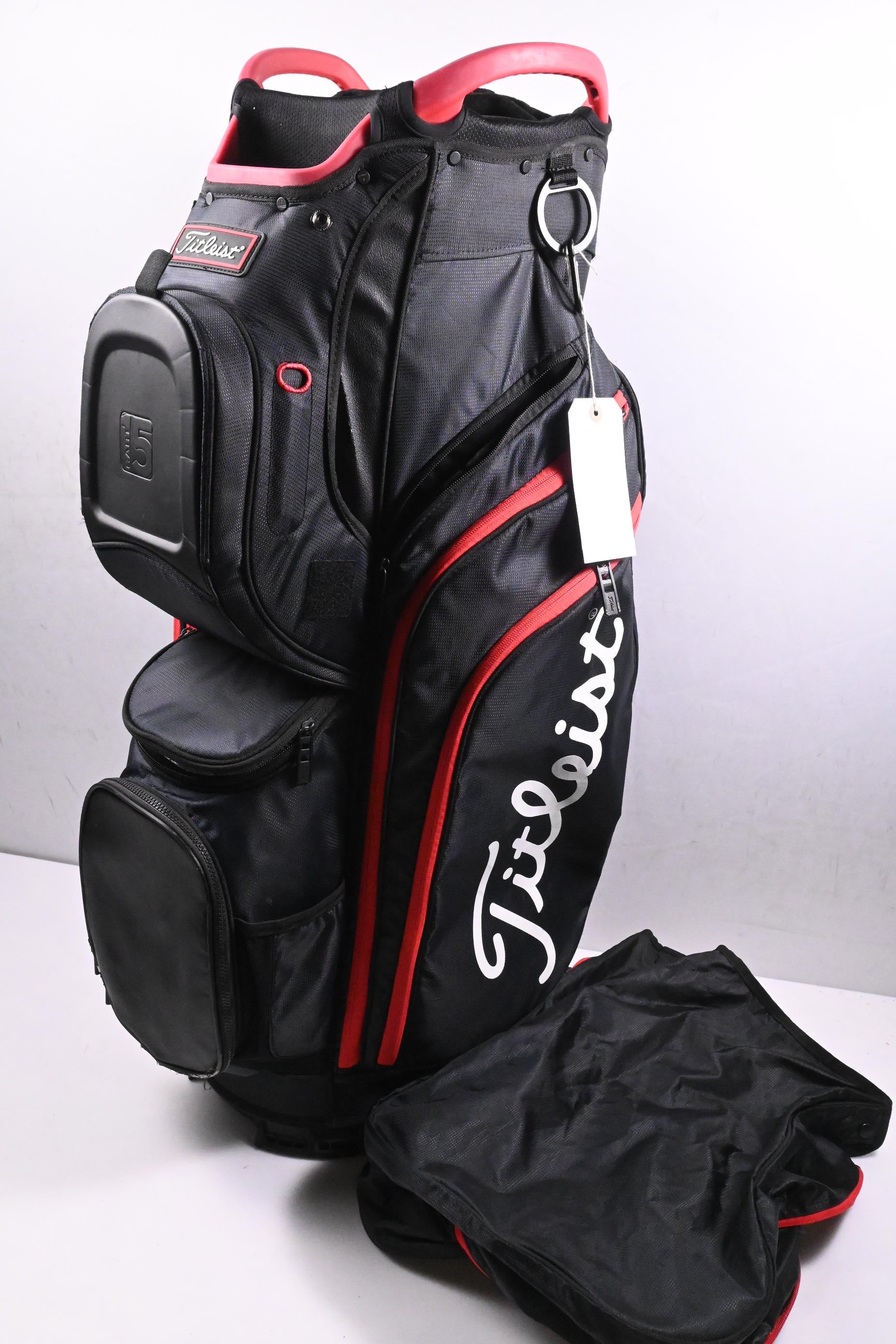 Titleist Cart 15 Cart Bag / 15-Way Divider / Black, Red