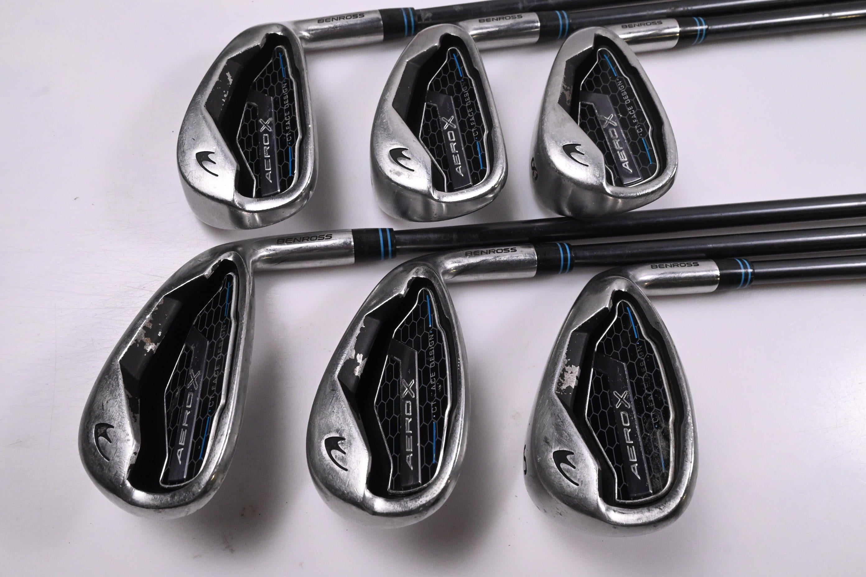 Benross Aero X Irons / 6-PW+SW / Senior Flex Fujikura Vista Pro 50 Shafts