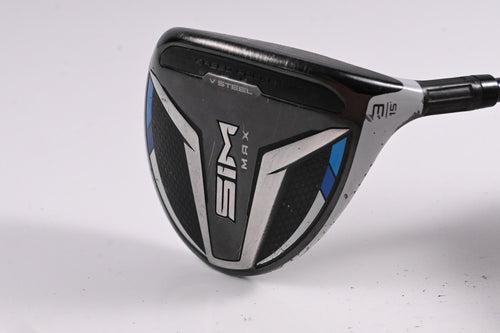 Taylormade SIM Max #3 Wood / 15 Degree / Regular Flex Fujikura Ventus Blue 5 Shaft