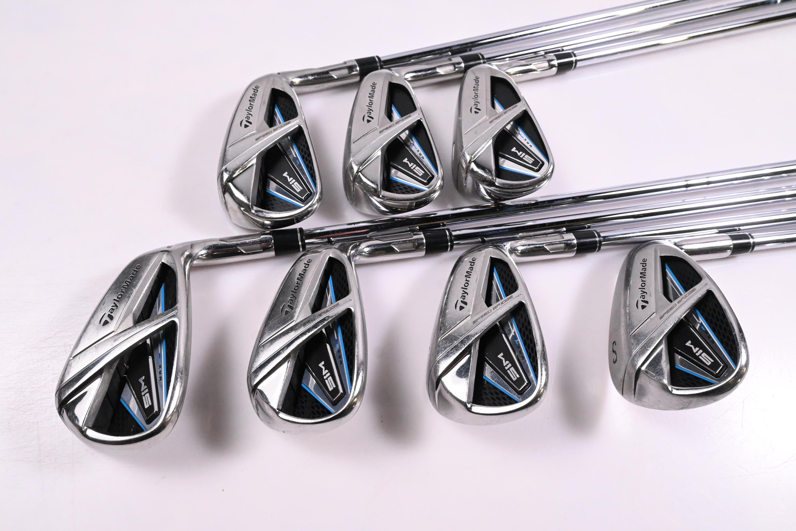 Taylormade SIM Max Irons / 5-PW+SW / Regular Flex Steel Shafts