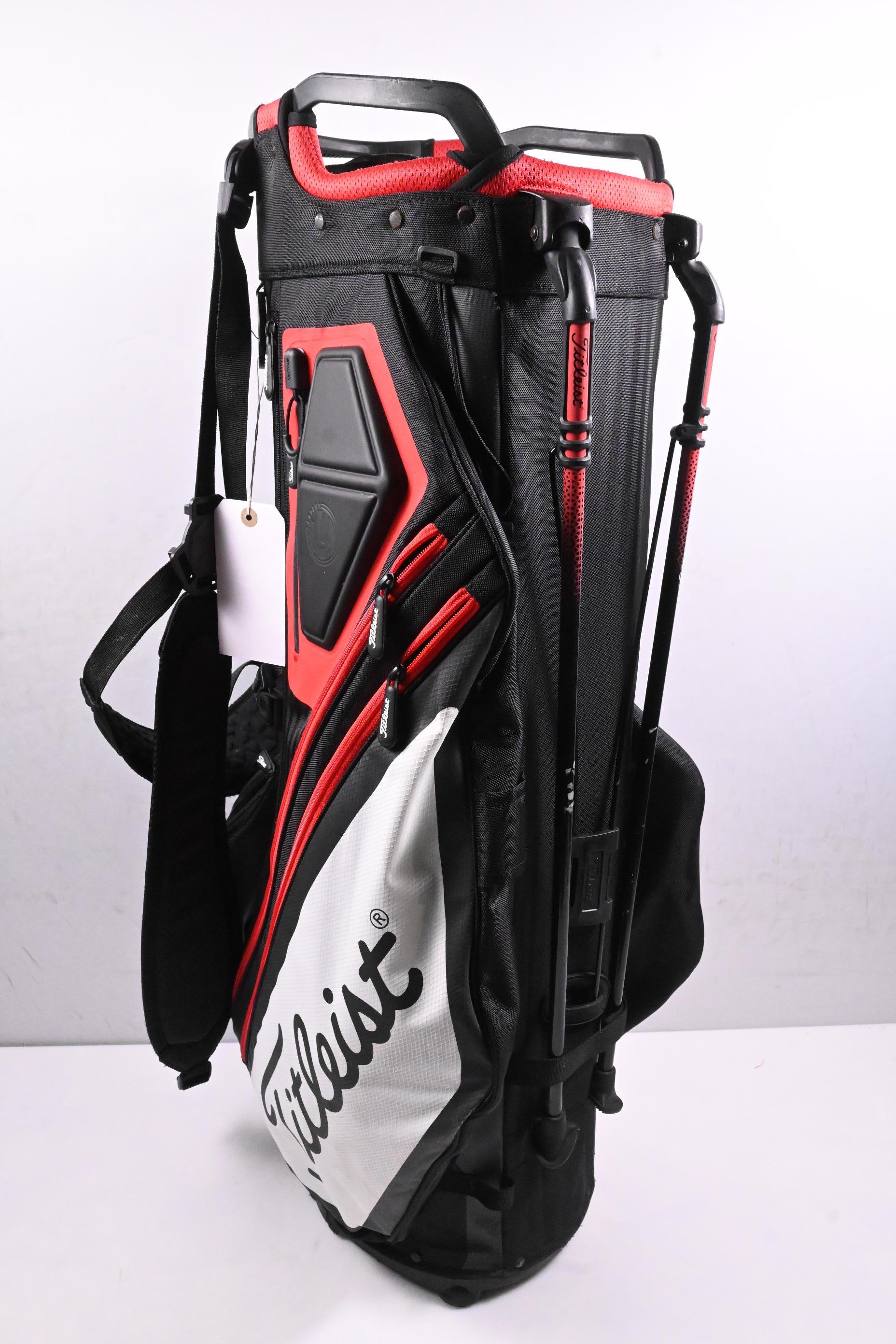 Titleist Players 14 Stand Bag / 14-Way Divider / Black, White, Red