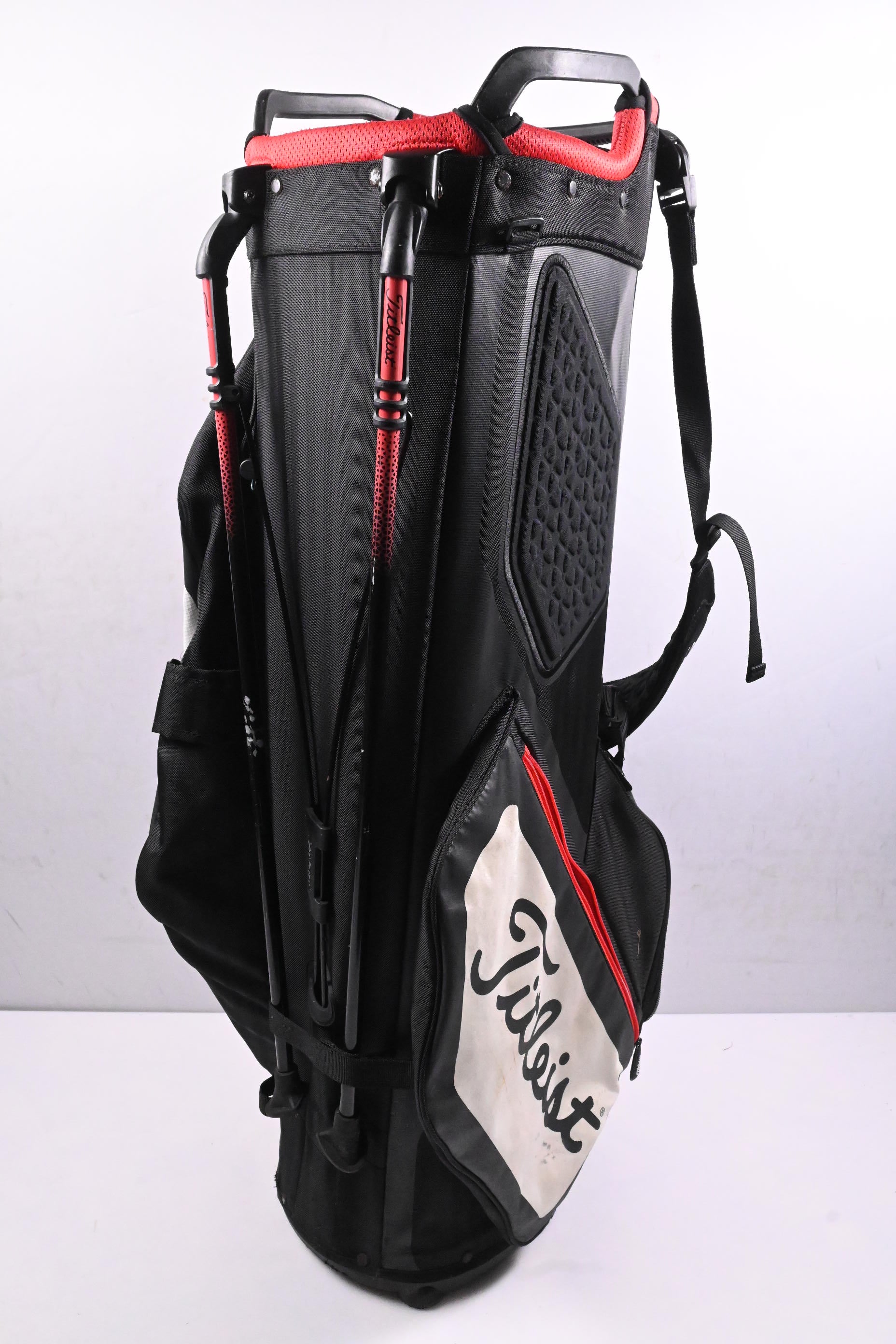 Titleist Players 14 Stand Bag / 14-Way Divider / Black, White, Red