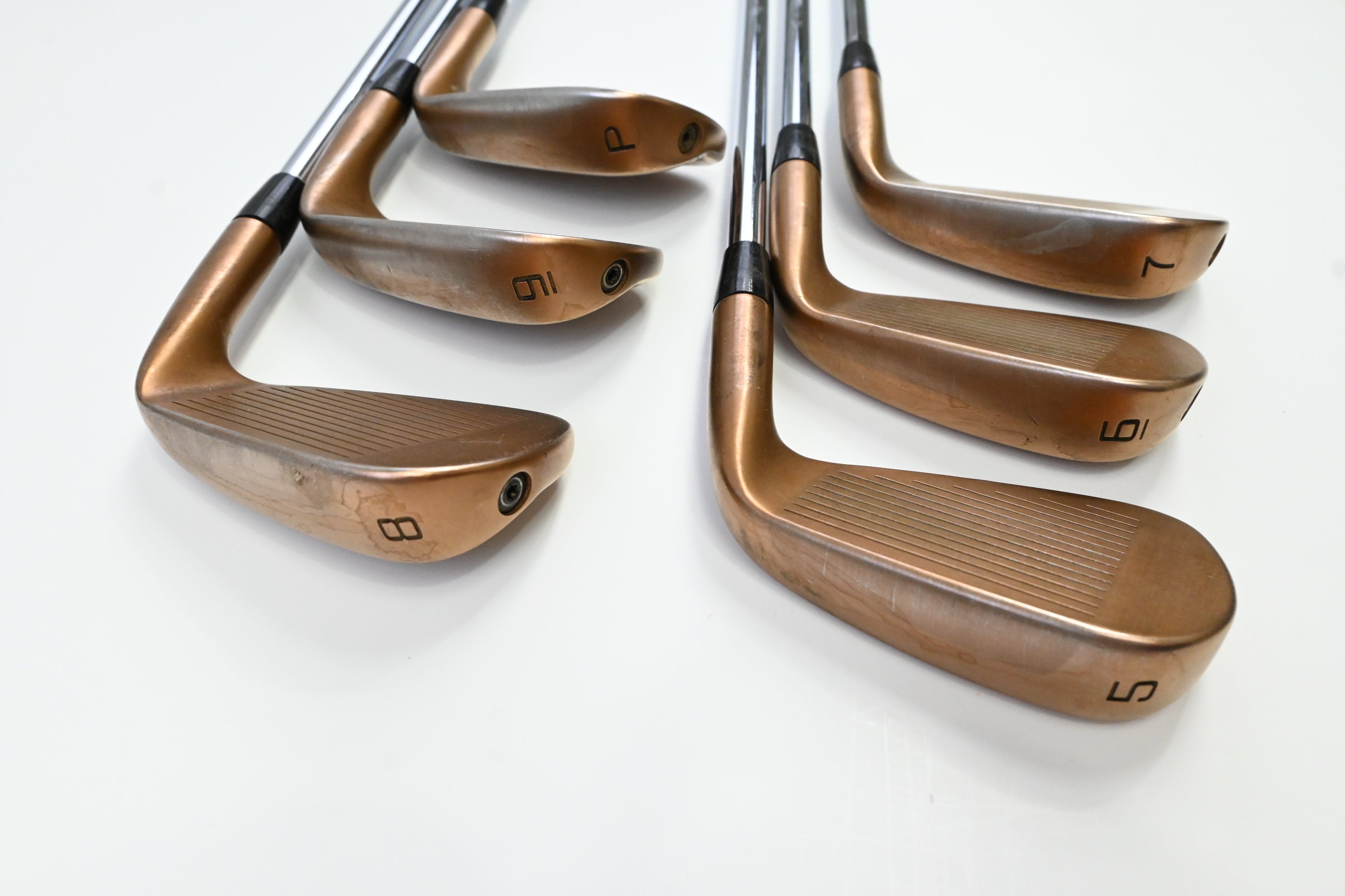 Left Hand Cobra King Forged Tec Copper Irons / 5-PW / Regular Flex KBS $-Taper