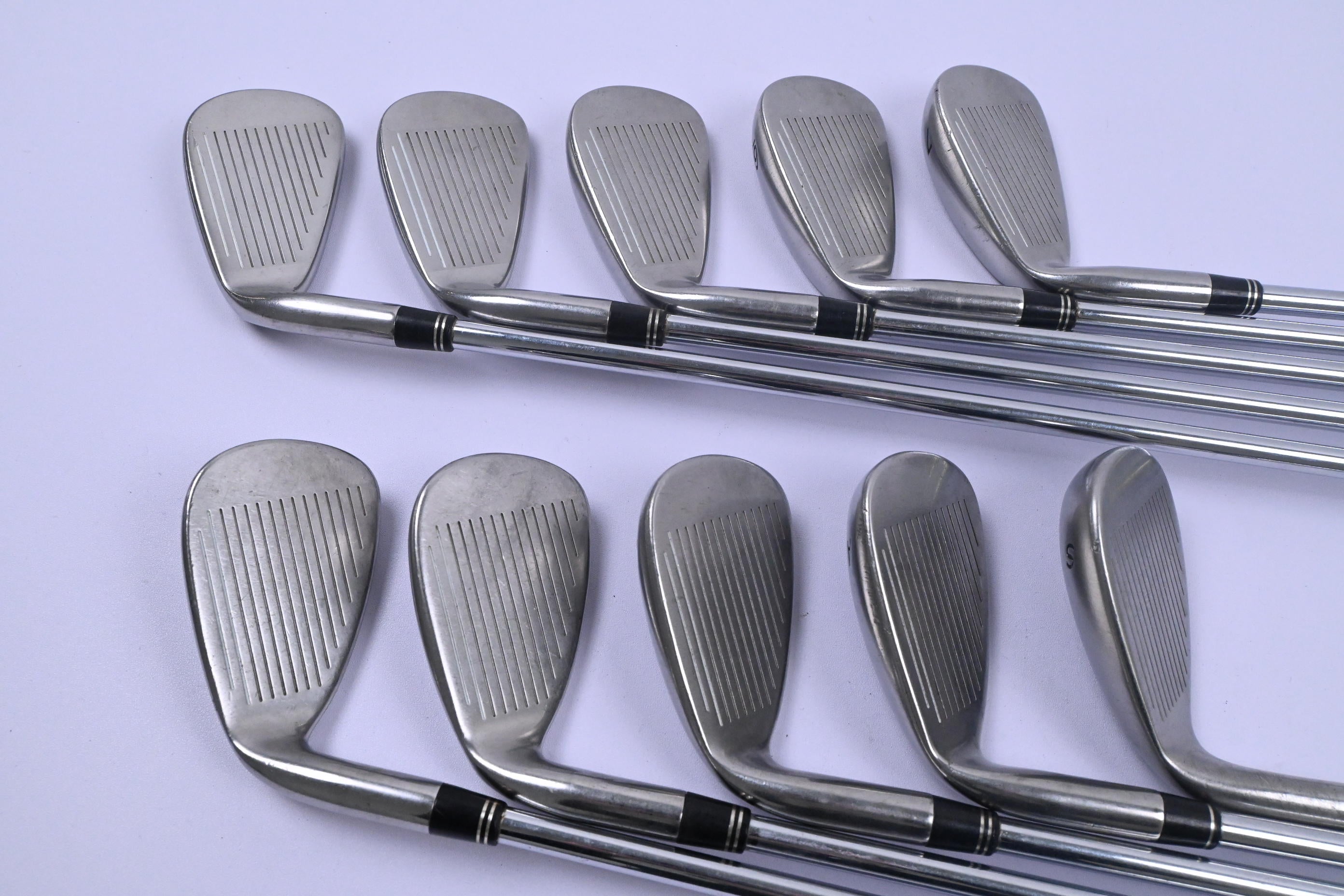 Taylormade R7 Draw Irons / 3-PW+GW+SW / Regular Flex Taylormade T-Step 90 Shafts