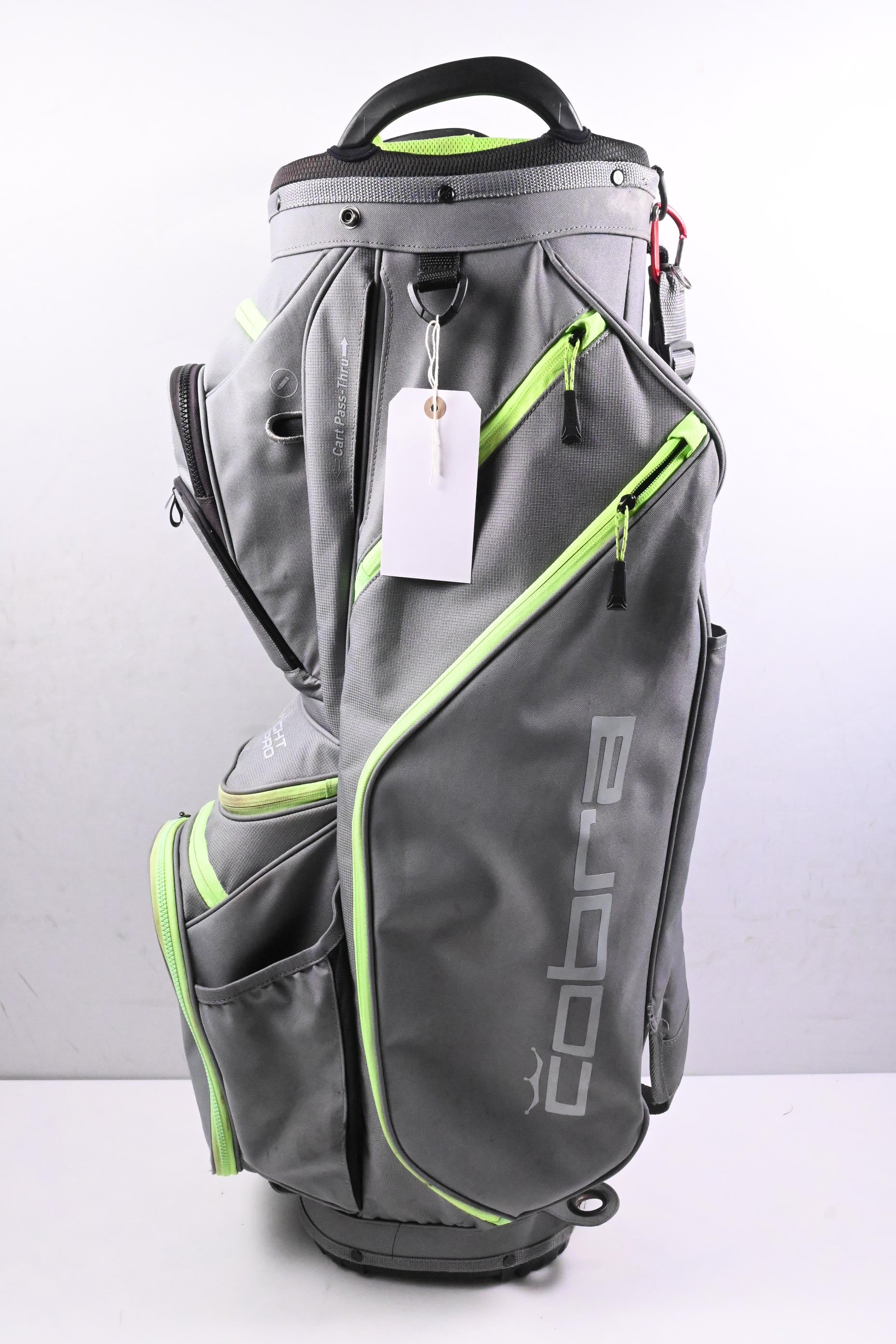 Cobra Ultralight Pro Cart Bag / 14-Way Divider / Grey, Green