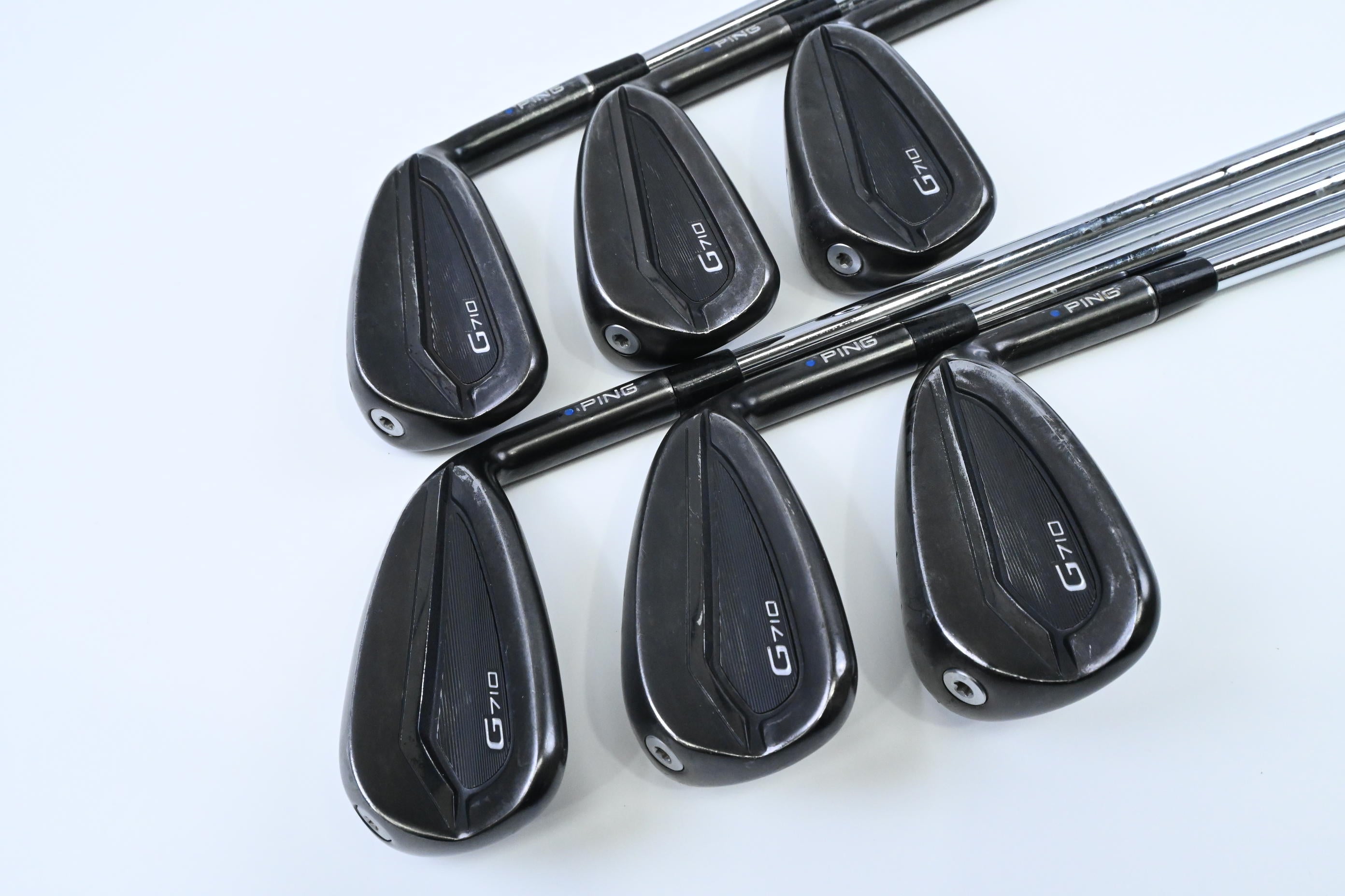 Ping G710 Irons / 5-PW / Blue Dot / Regular Flex KBS Tour Shaft