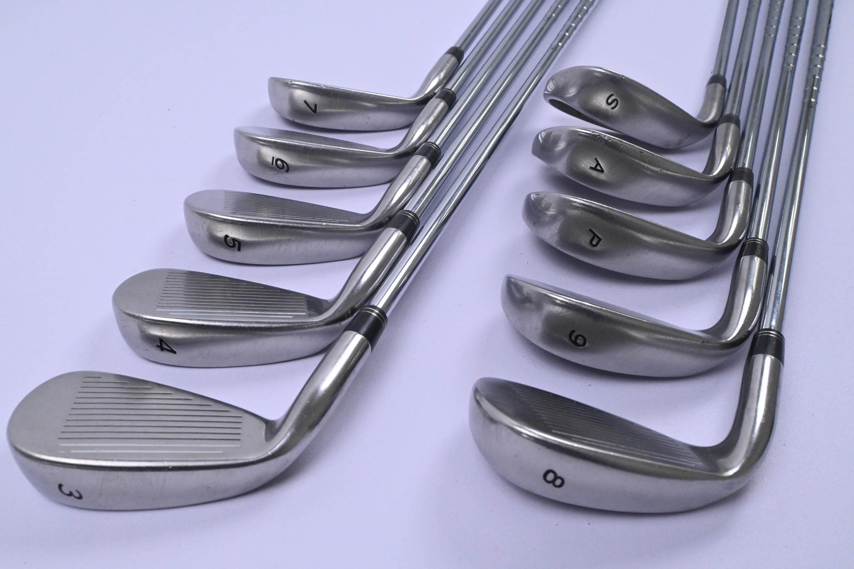 Taylormade R7 Draw Irons / 3-PW+GW+SW / Regular Flex Taylormade T-Step 90 Shafts