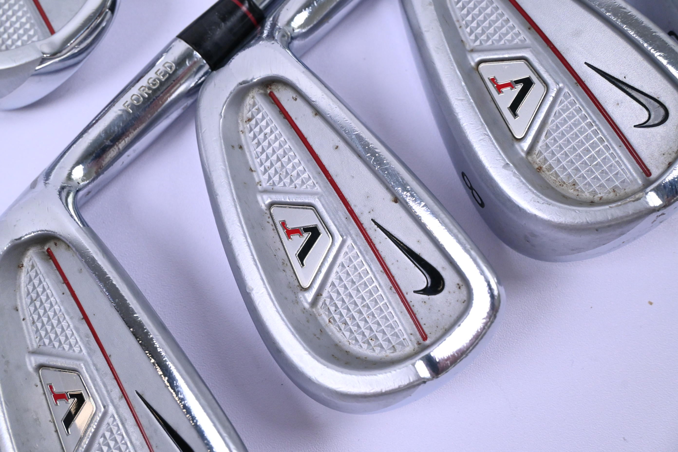 Nike VR Full Cavity Irons / 3-9 Iron / Stiff Flex Dynamic Gold 300 Shafts