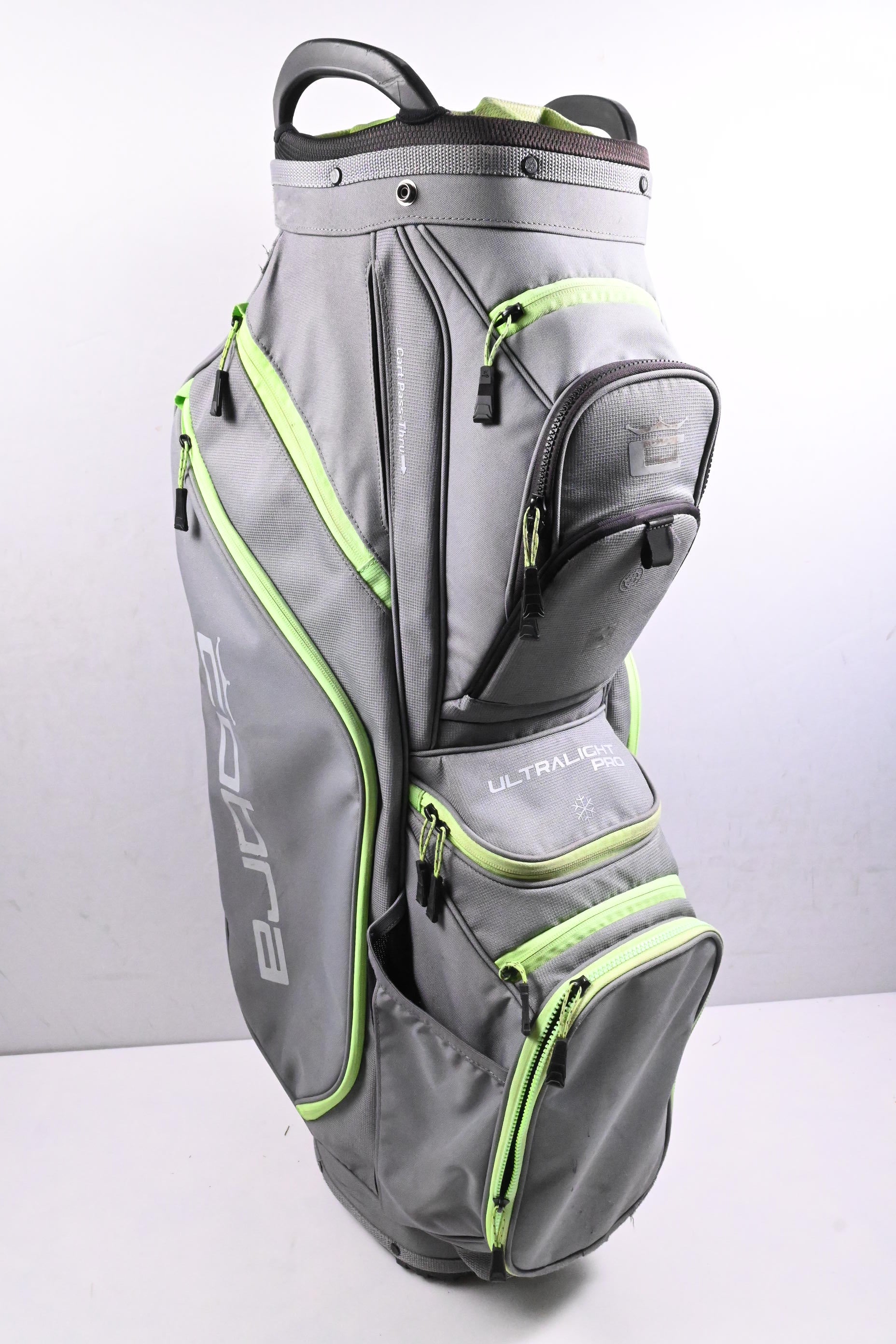 Cobra Ultralight Pro Cart Bag / 14-Way Divider / Grey, Green