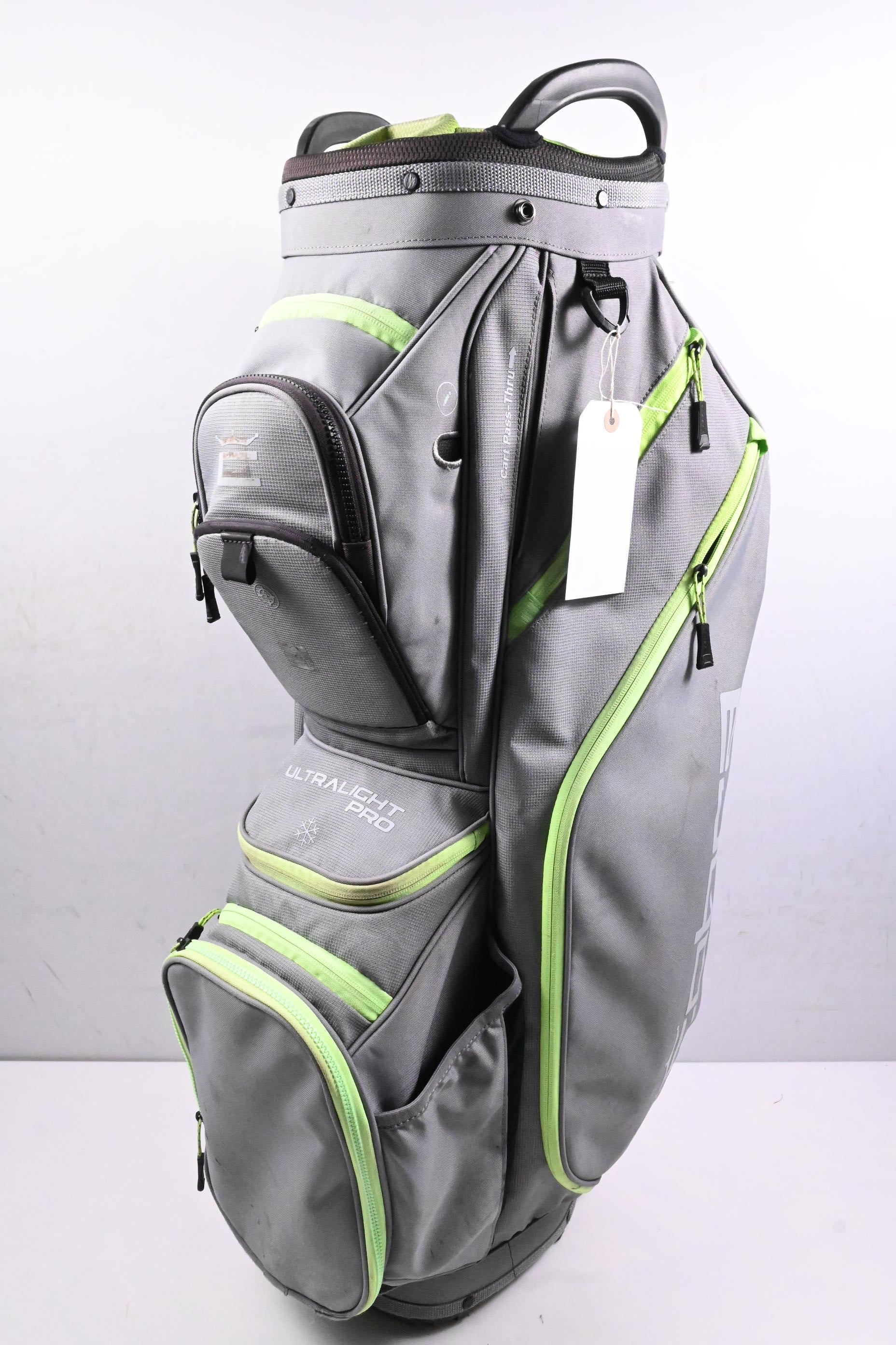 Cobra Ultralight Pro Cart Bag / 14-Way Divider / Grey, Green