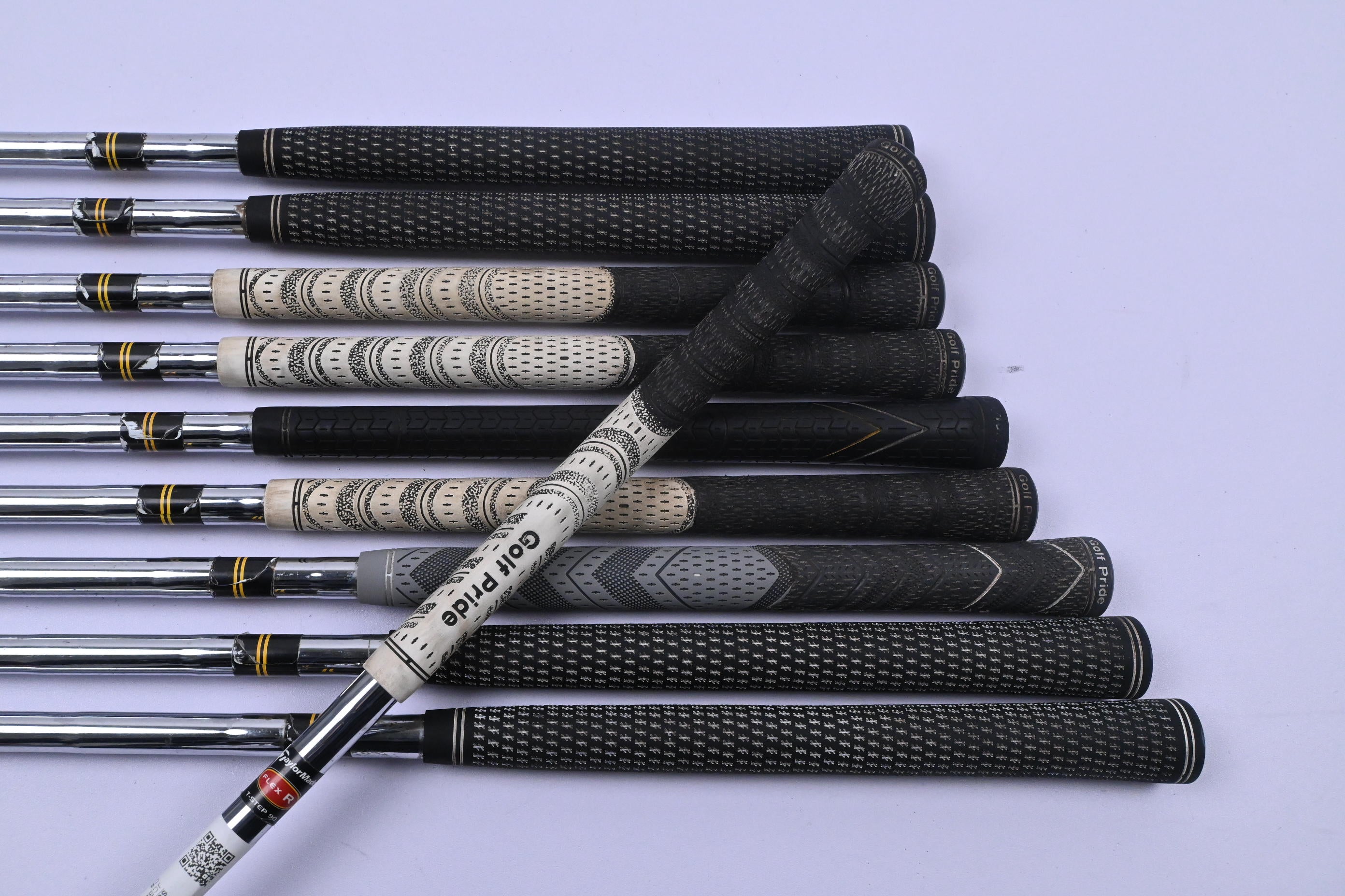 Taylormade R7 Draw Irons / 3-PW+GW+SW / Regular Flex Taylormade T-Step 90 Shafts