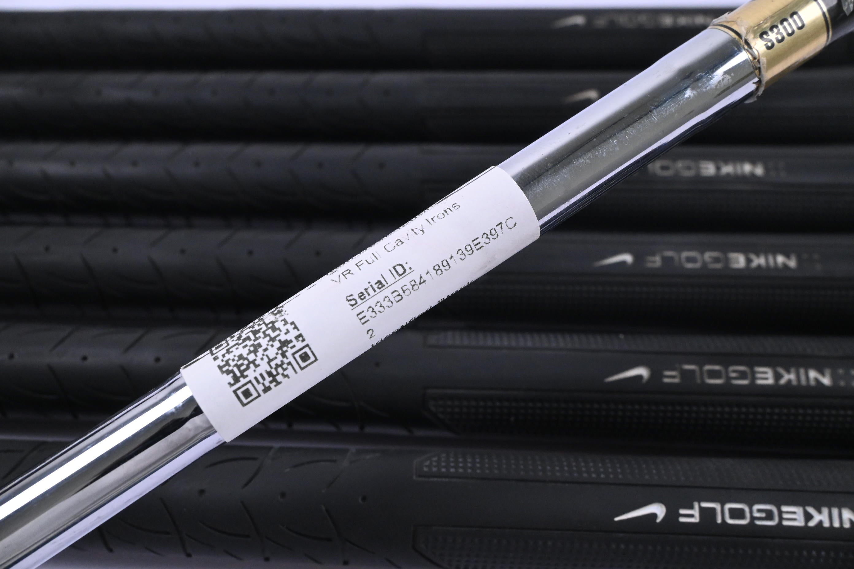 Nike VR Full Cavity Irons / 3-9 Iron / Stiff Flex Dynamic Gold 300 Shafts