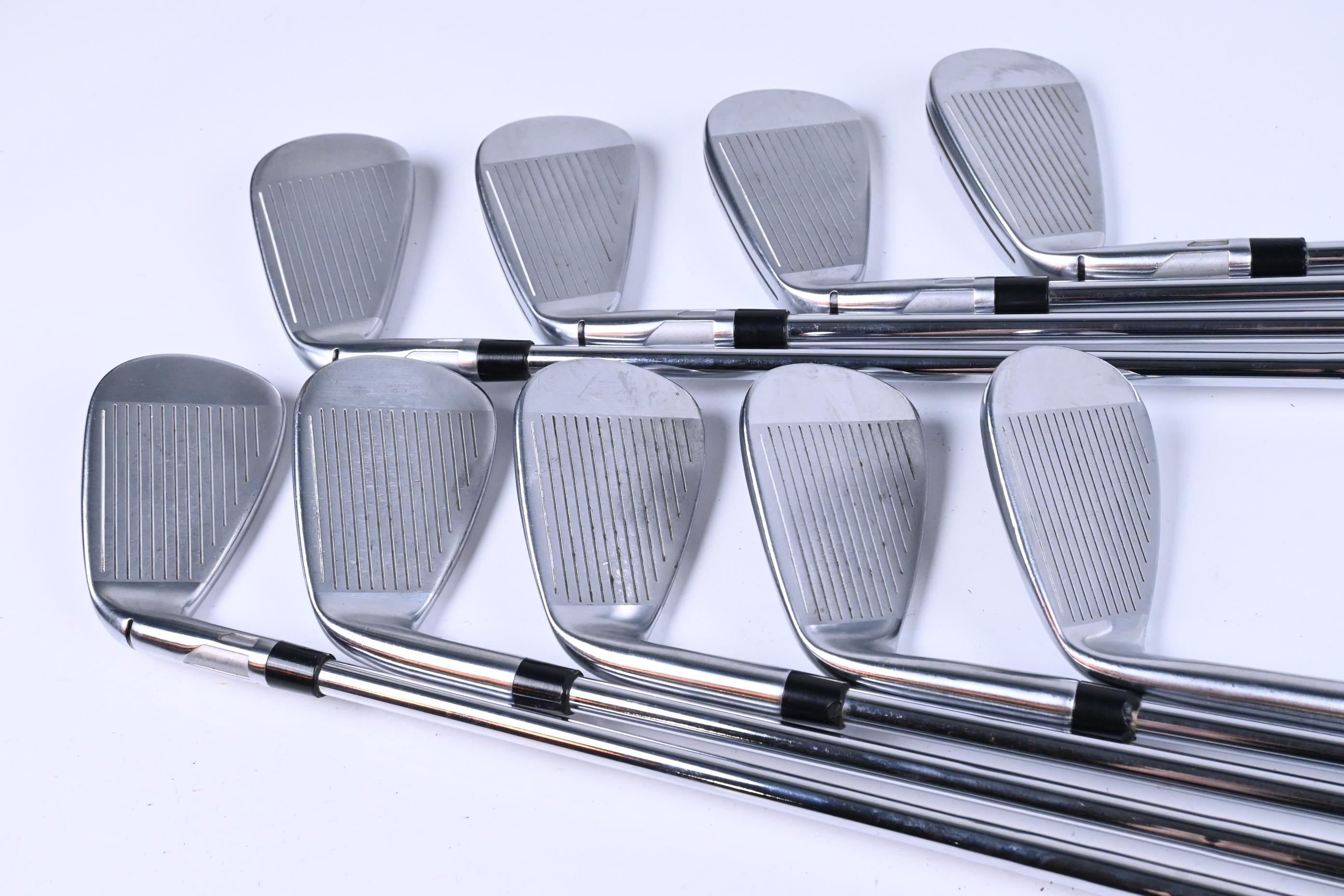 Taylormade Qi Irons / 4-PW+GW+SW / Stiff Flex KBS MAX MT 85 Shaft