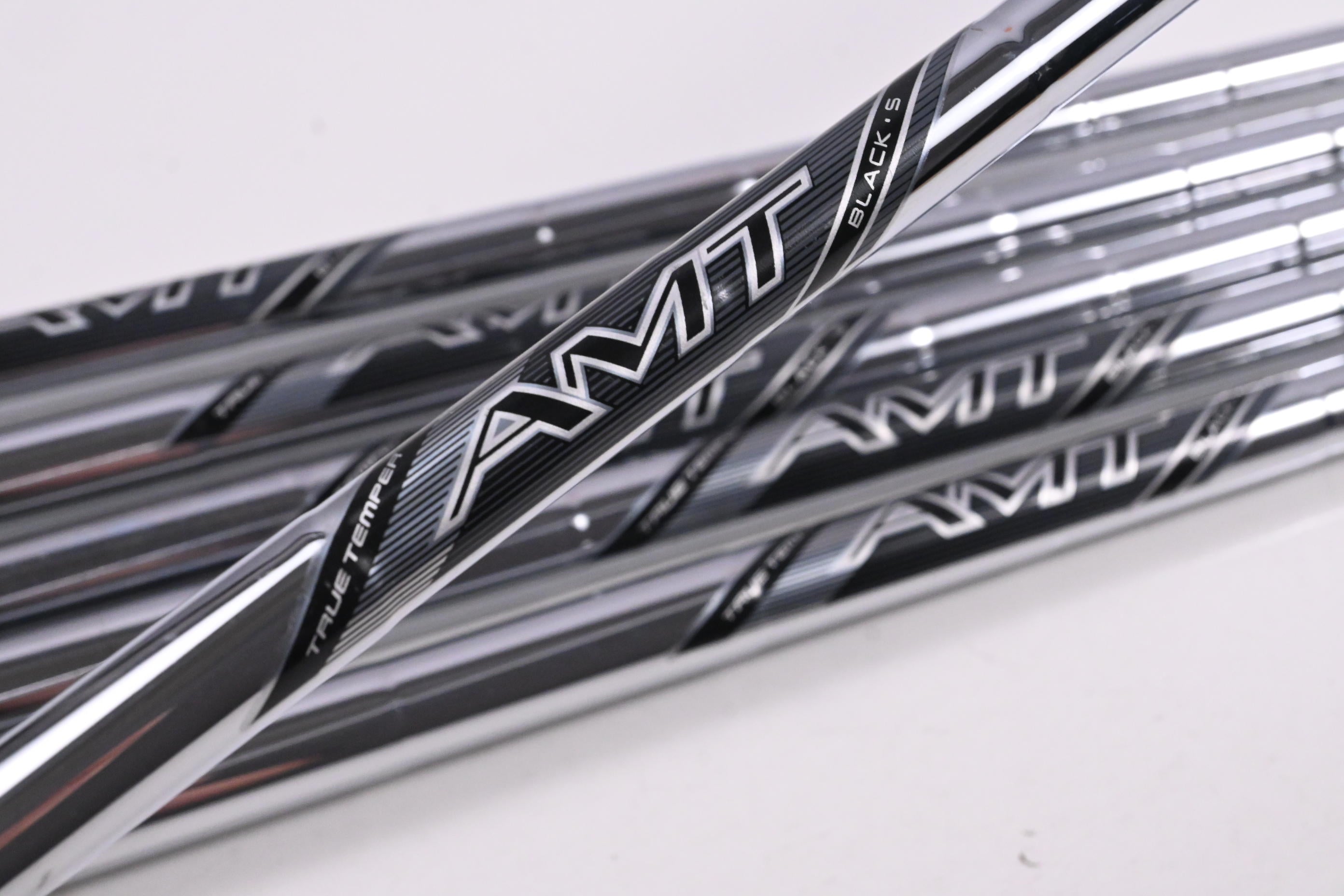 True Temper AMT Black Iron Shafts / Stiff Flex / Set of 6 / .355" Tip