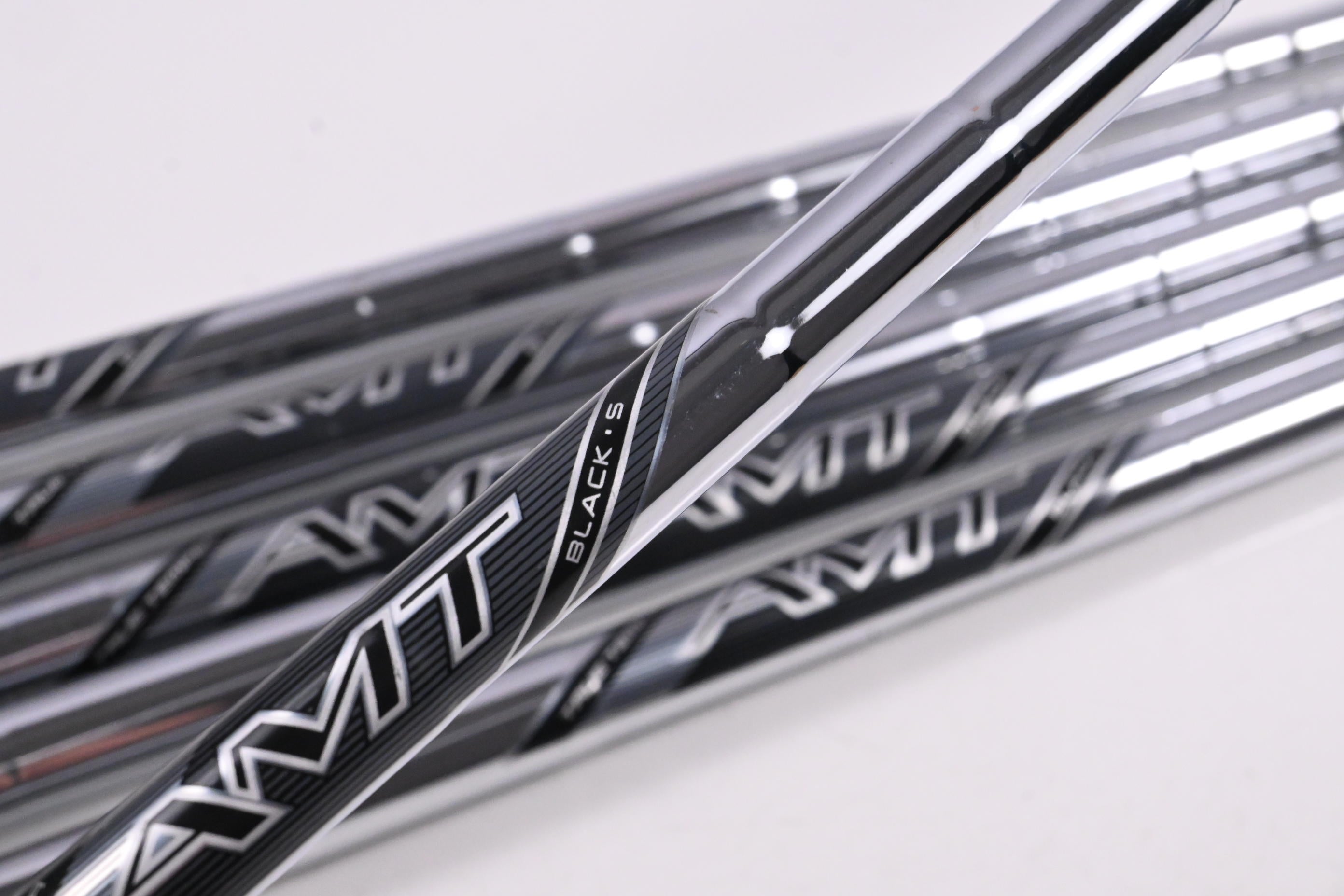 True Temper AMT Black Iron Shafts / Stiff Flex / Set of 6 / .355" Tip