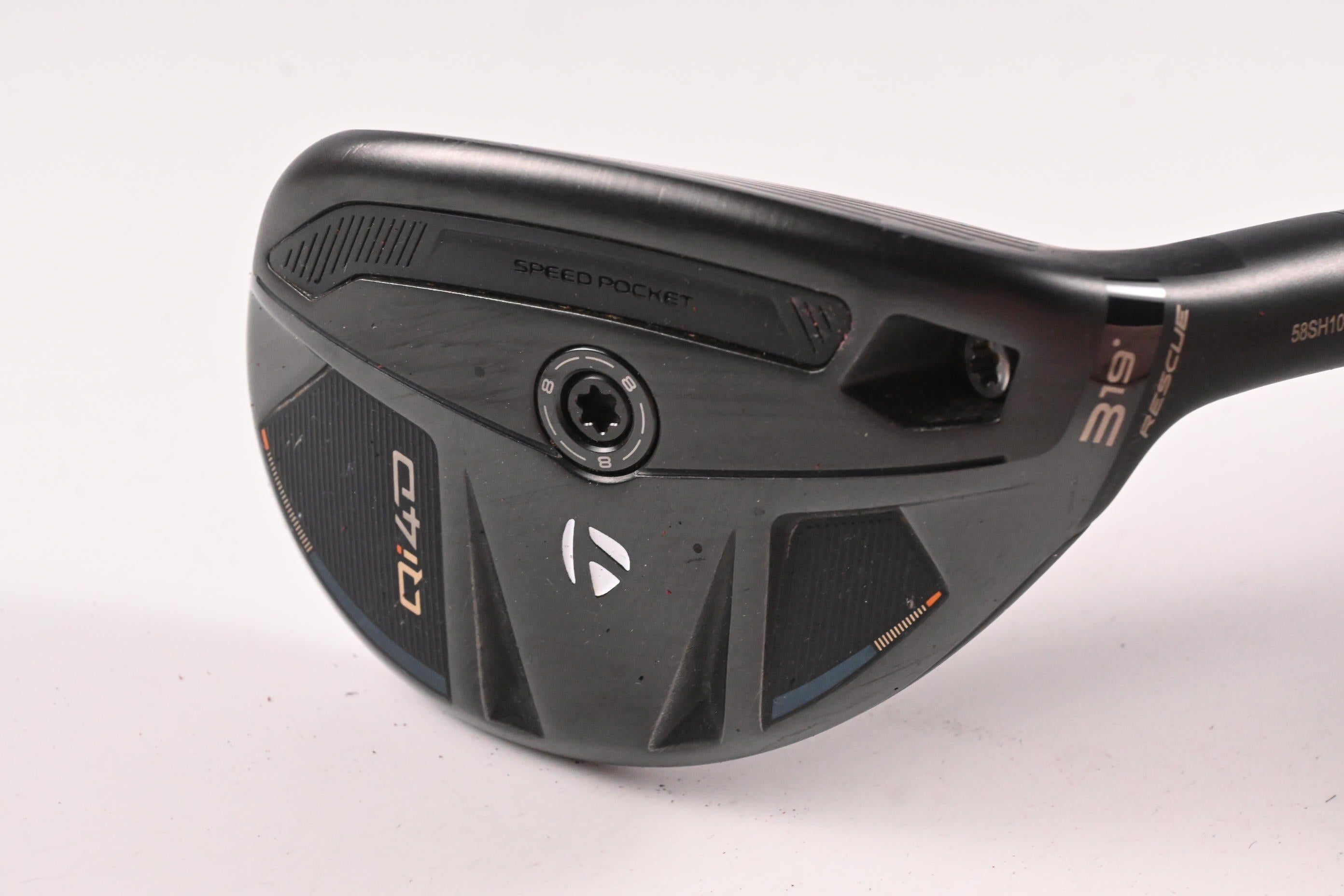 Taylormade Qi4D #3 Hybrid / 19 Degree / Stiff Flex REAX KBS 75 Shaft
