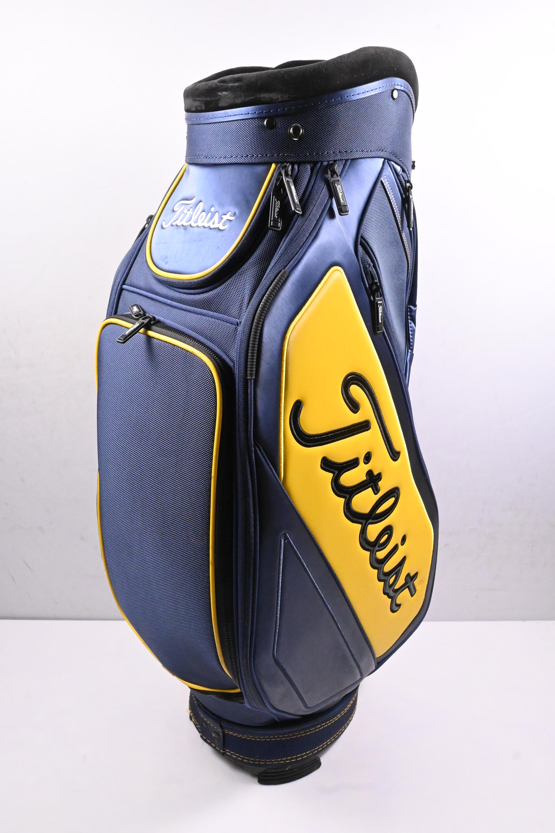 Titleist UK Open Staff Cart Bag / 6-Way Divider / Navy, Yellow