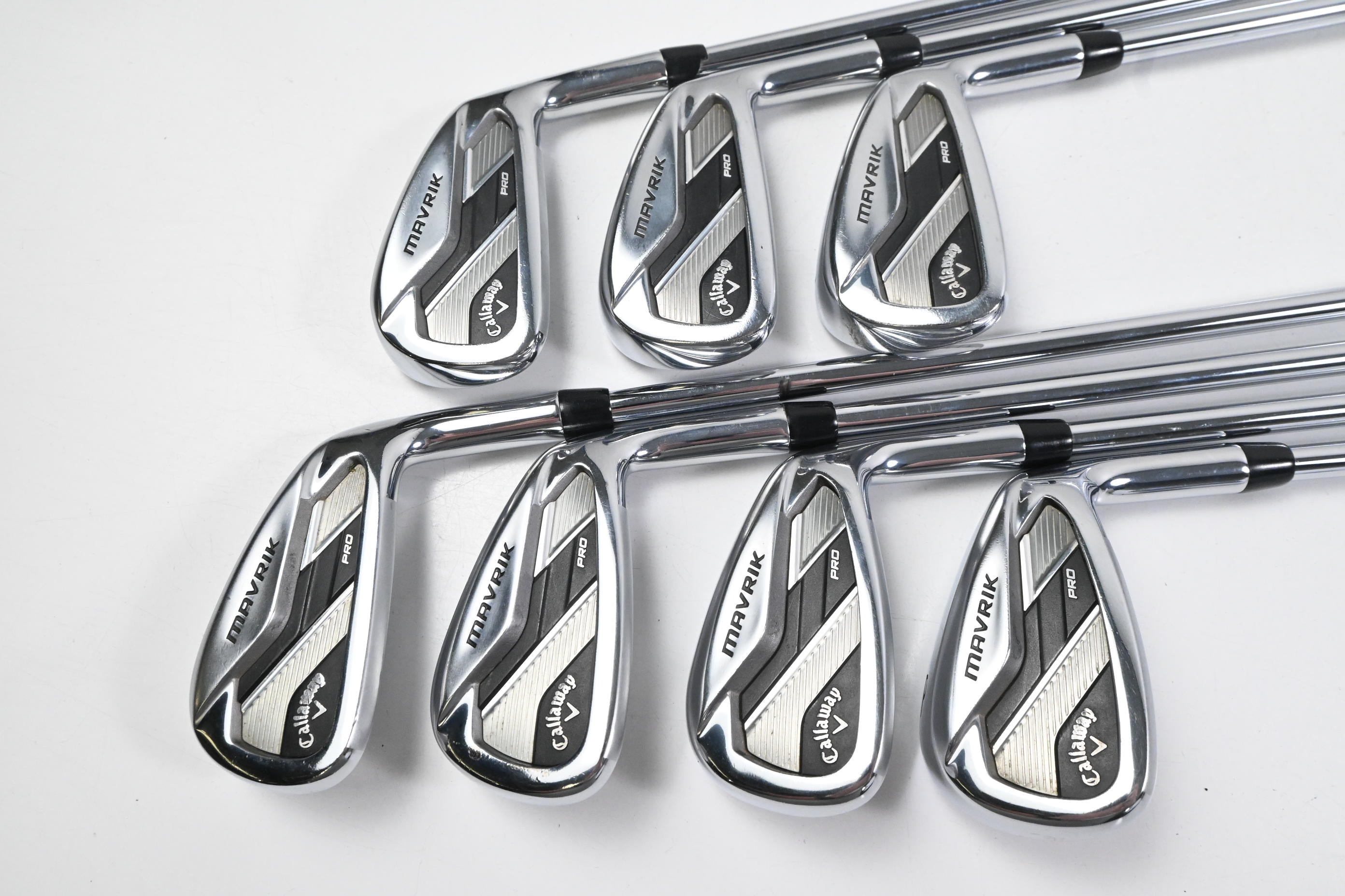 Callaway Mavrik Pro Irons / 4-PW / Stiff Flex Elevate VSS Pro 105 Steel Shafts
