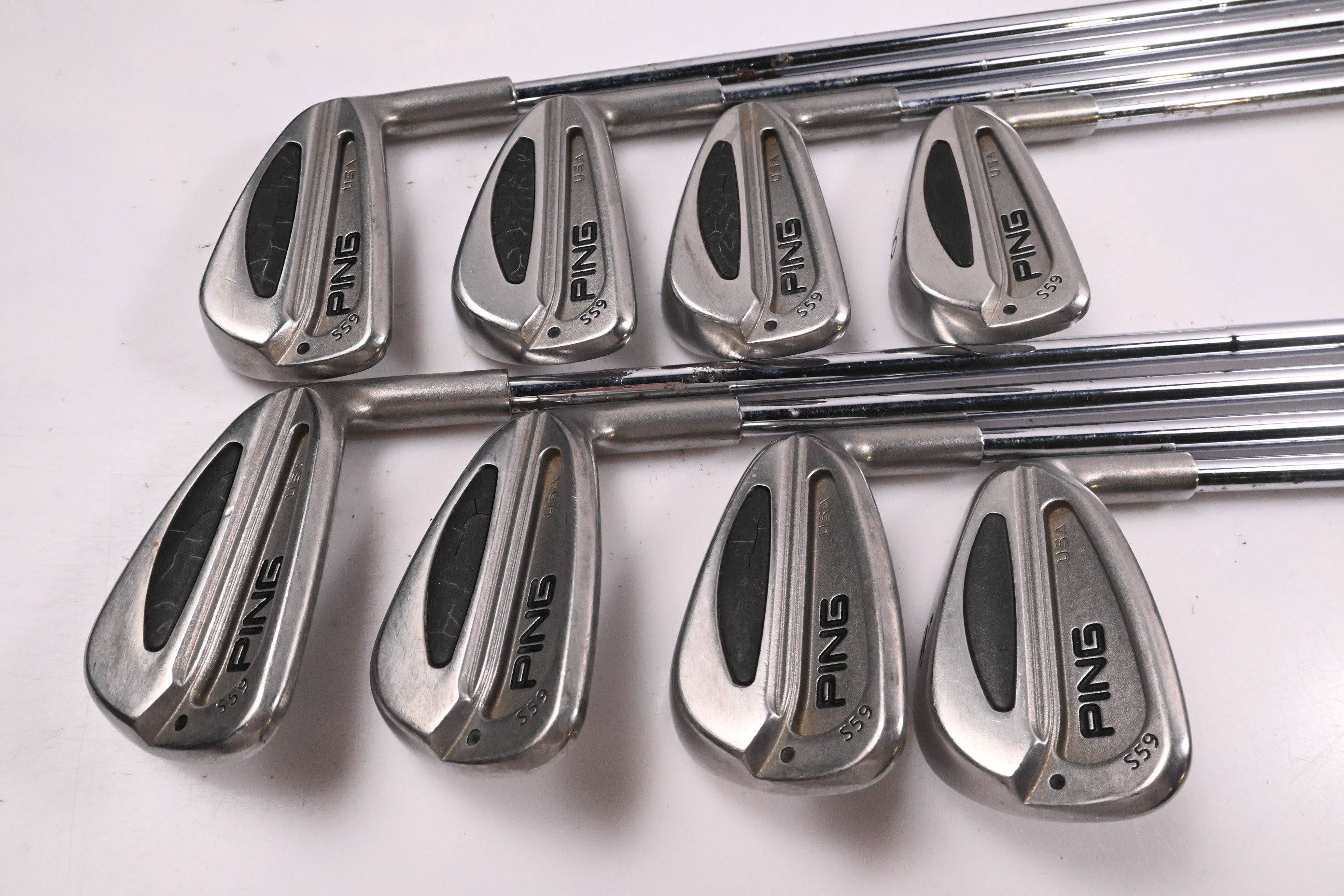 Ping S59 Irons / 3-PW / Black Dot / Stiff Flex Dynamic Gold S400 Shafts