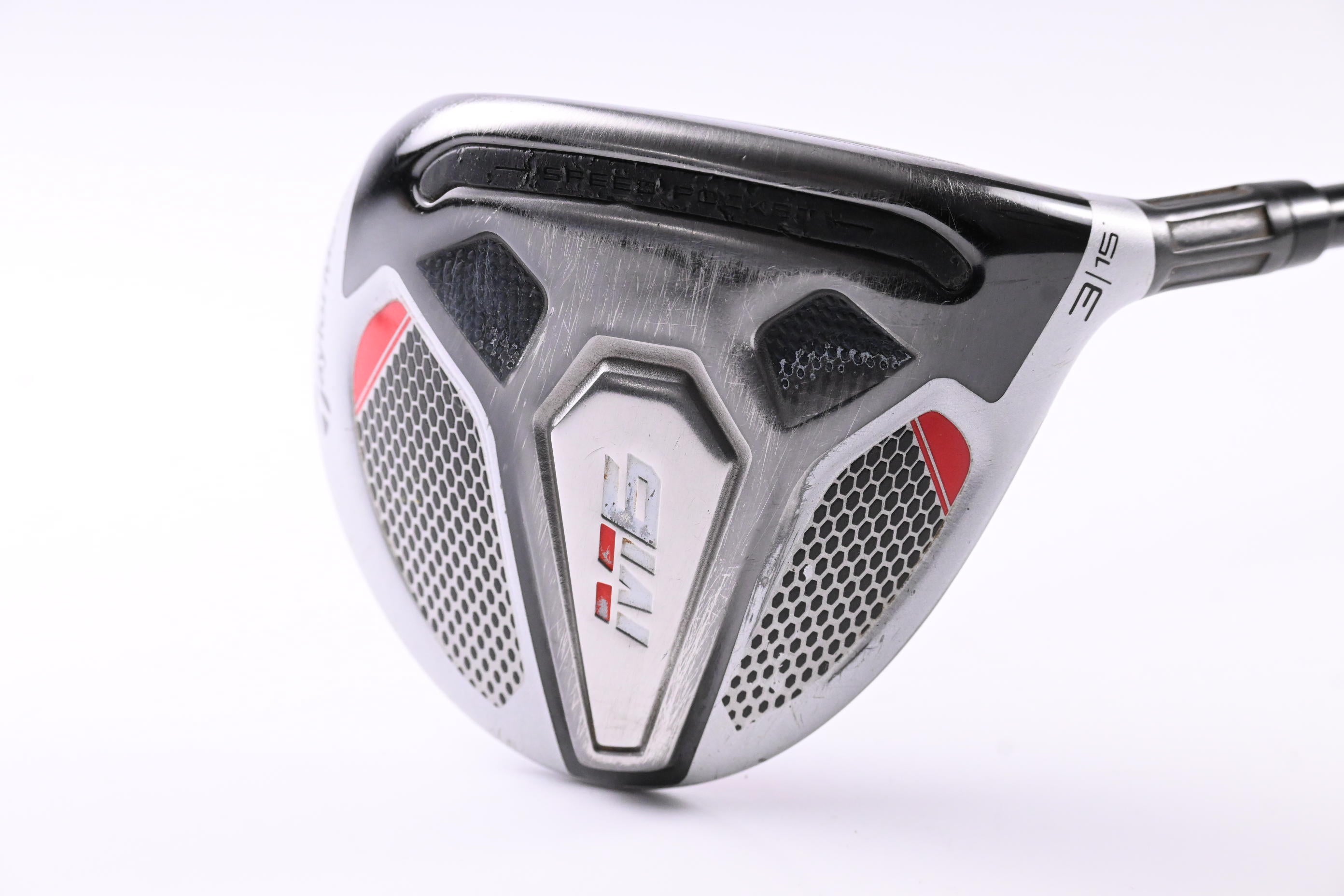 Taylormade M6 #3 Wood / 15 Degree / Stiff Flex Fujikura Atmos Orange 6 Shaft