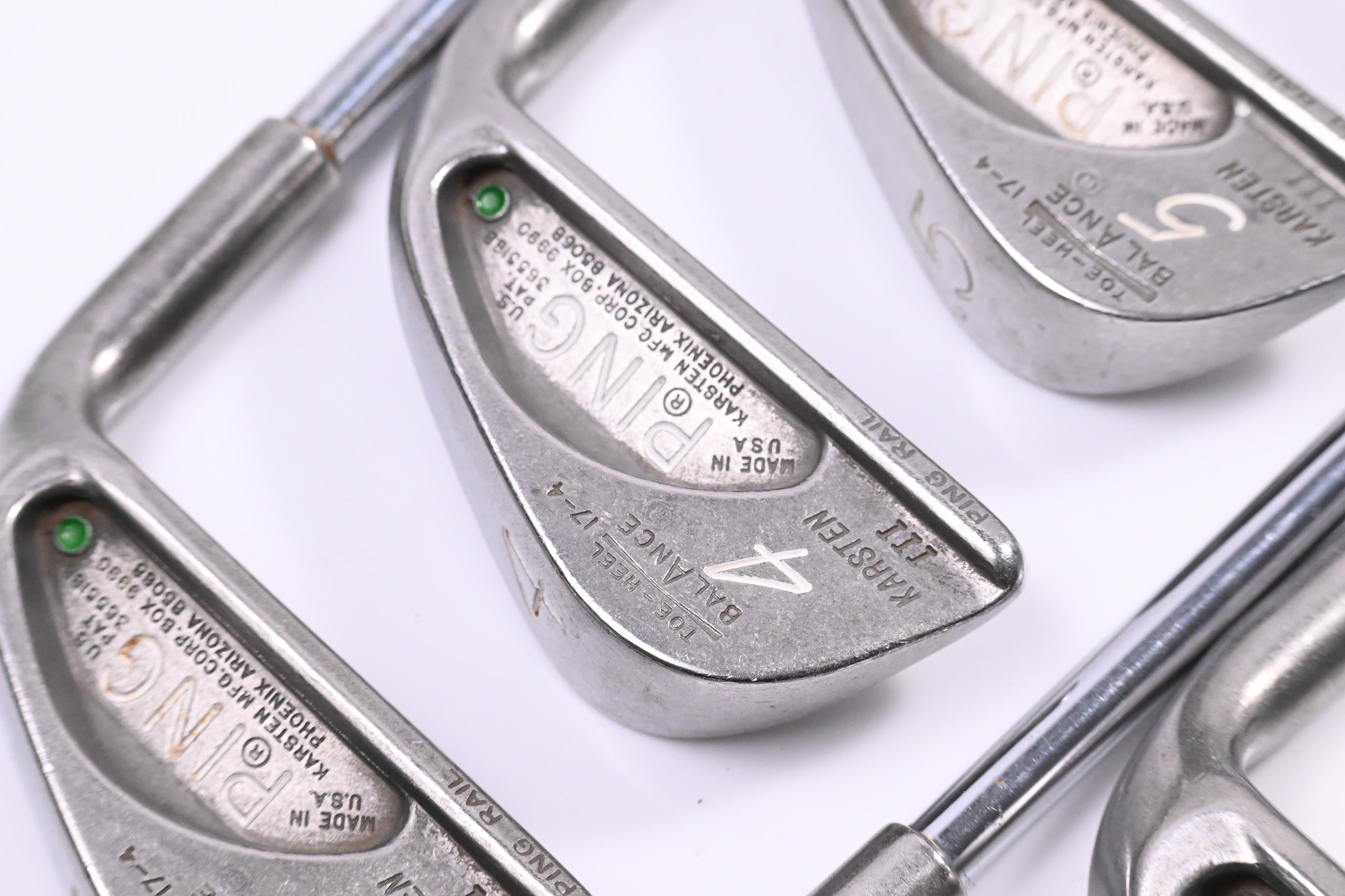 Ping Karsten III Irons / 3-PW / Green Dot / Regular Flex Ping JZ Shafts