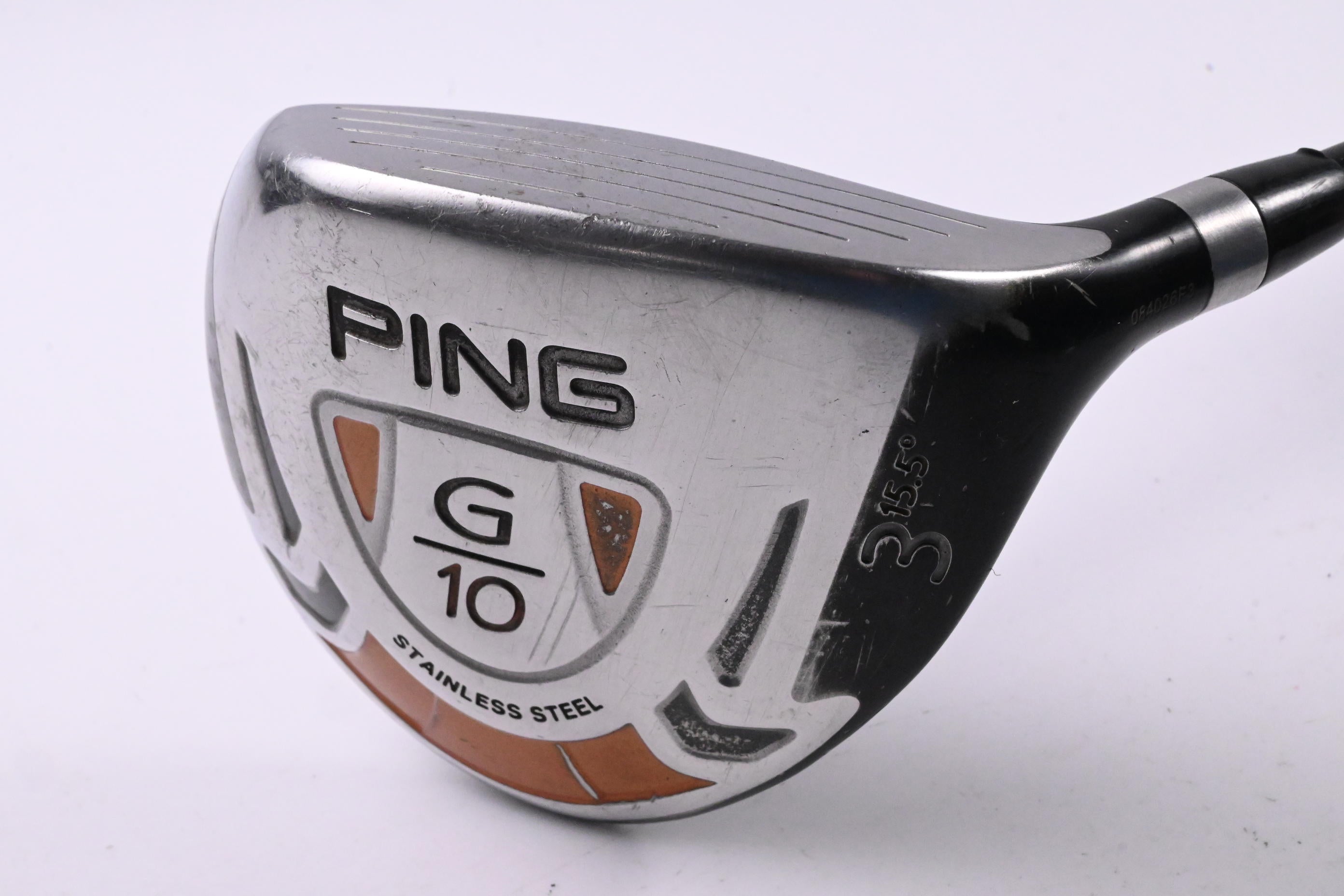 Ping G10 #3 Wood / 15.5 Degree / Stiff Flex Graffaloy Prolaunch Red 65 Shaft