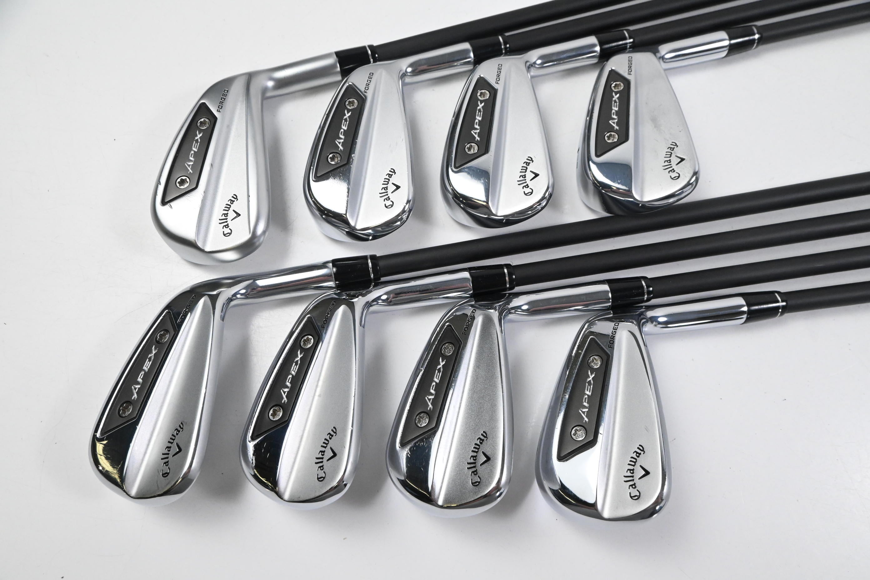 Callaway Apex Ai150/Ai200 Combo Irons / 4-PW+GW / Stiff Flex MMT Black 90 Shaft