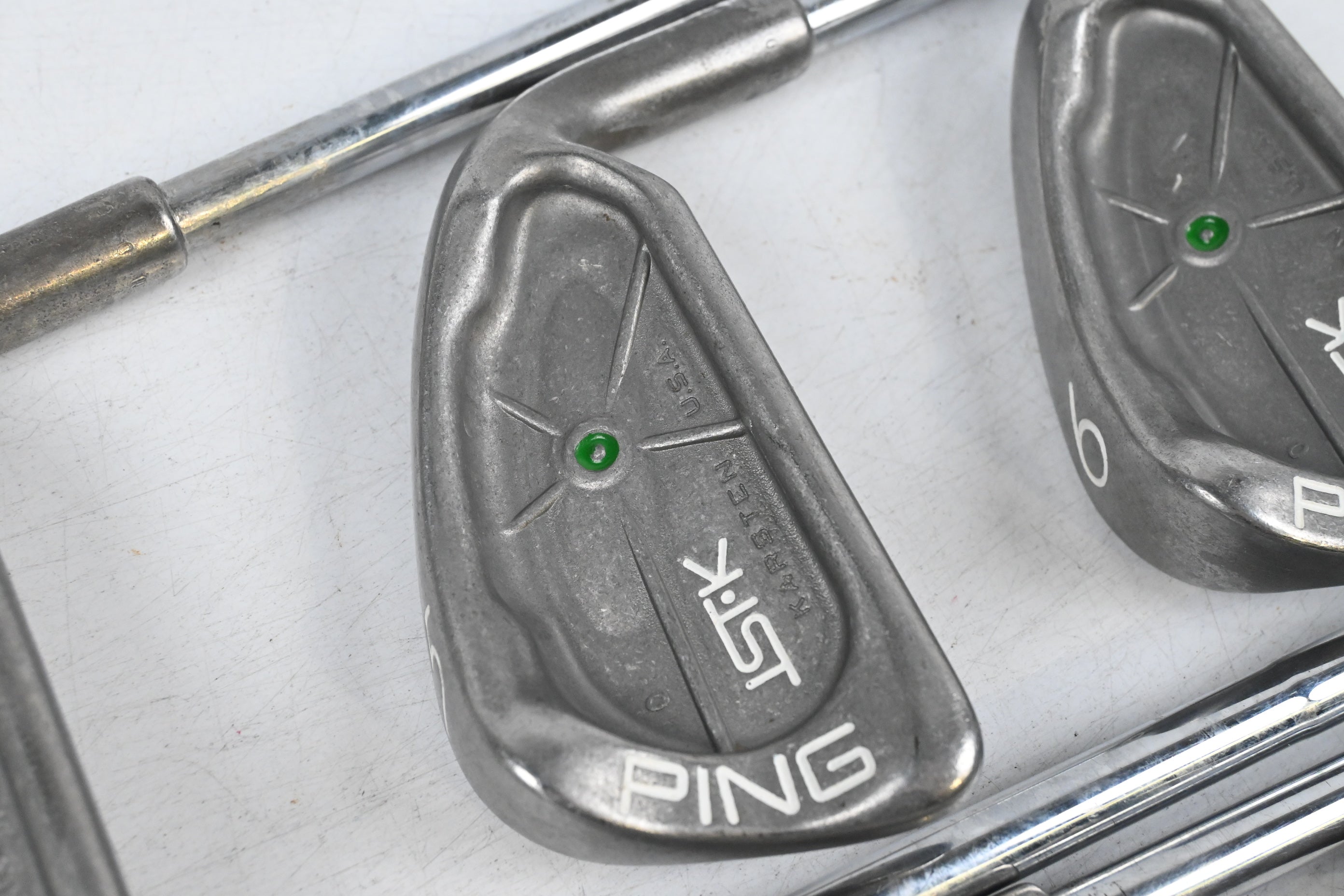 Ping ISI Irons / 4-9i / Green Dot / Stiff Flex Ping Karsten Shafts