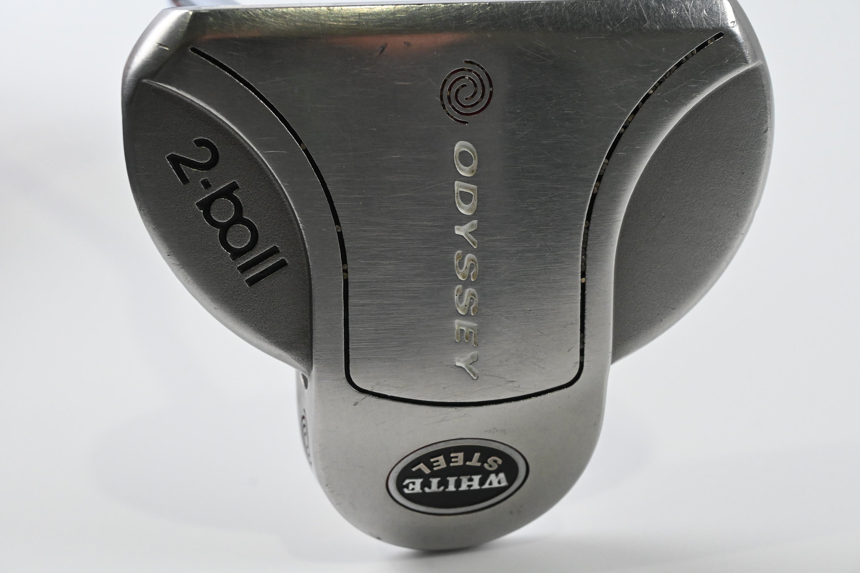 Left Hand Odyssey White Steel 2-Ball Putter / 35 Inch