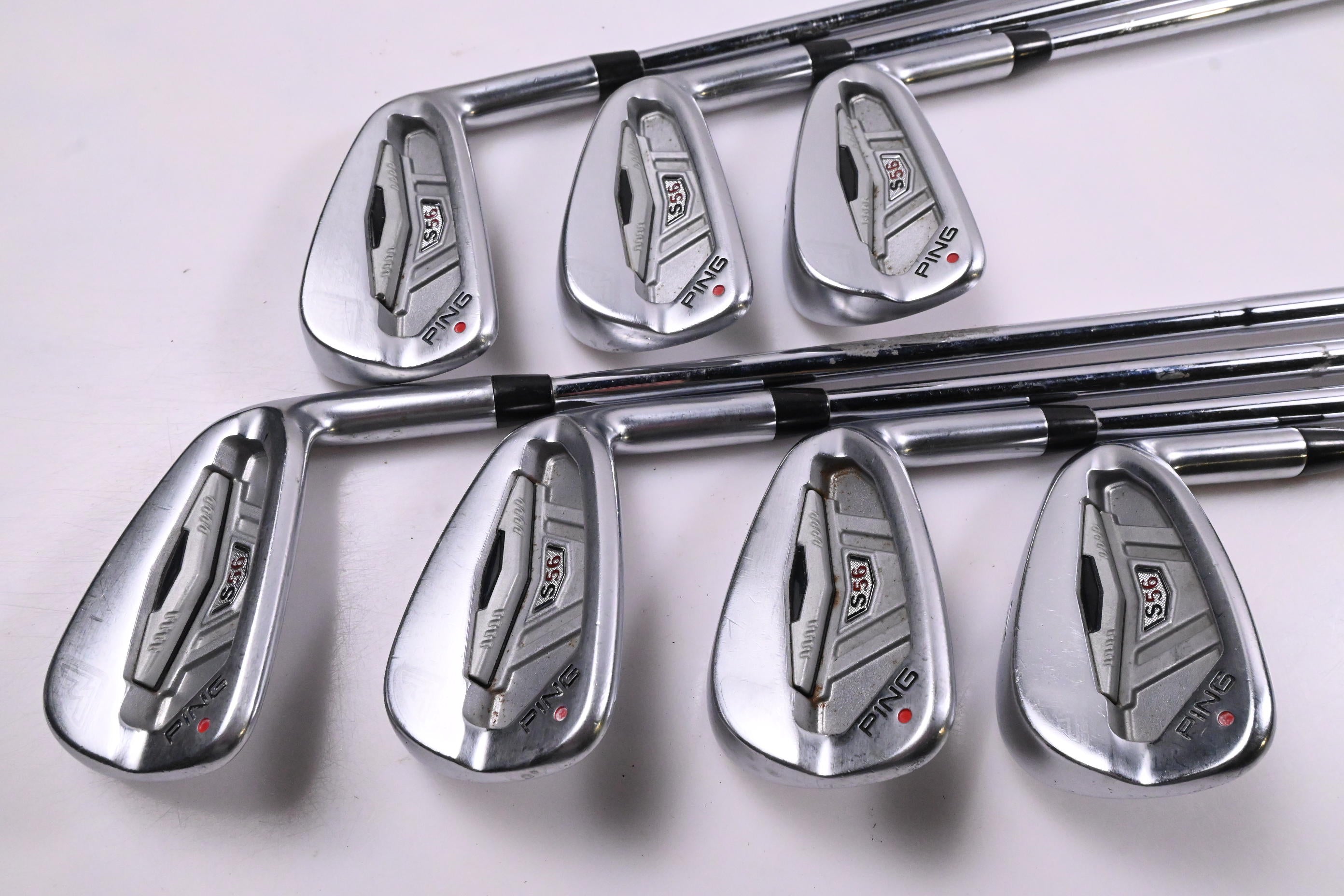 Ping S56 Irons / 4-PW / Red Dot / X-Flex Steel Shafts