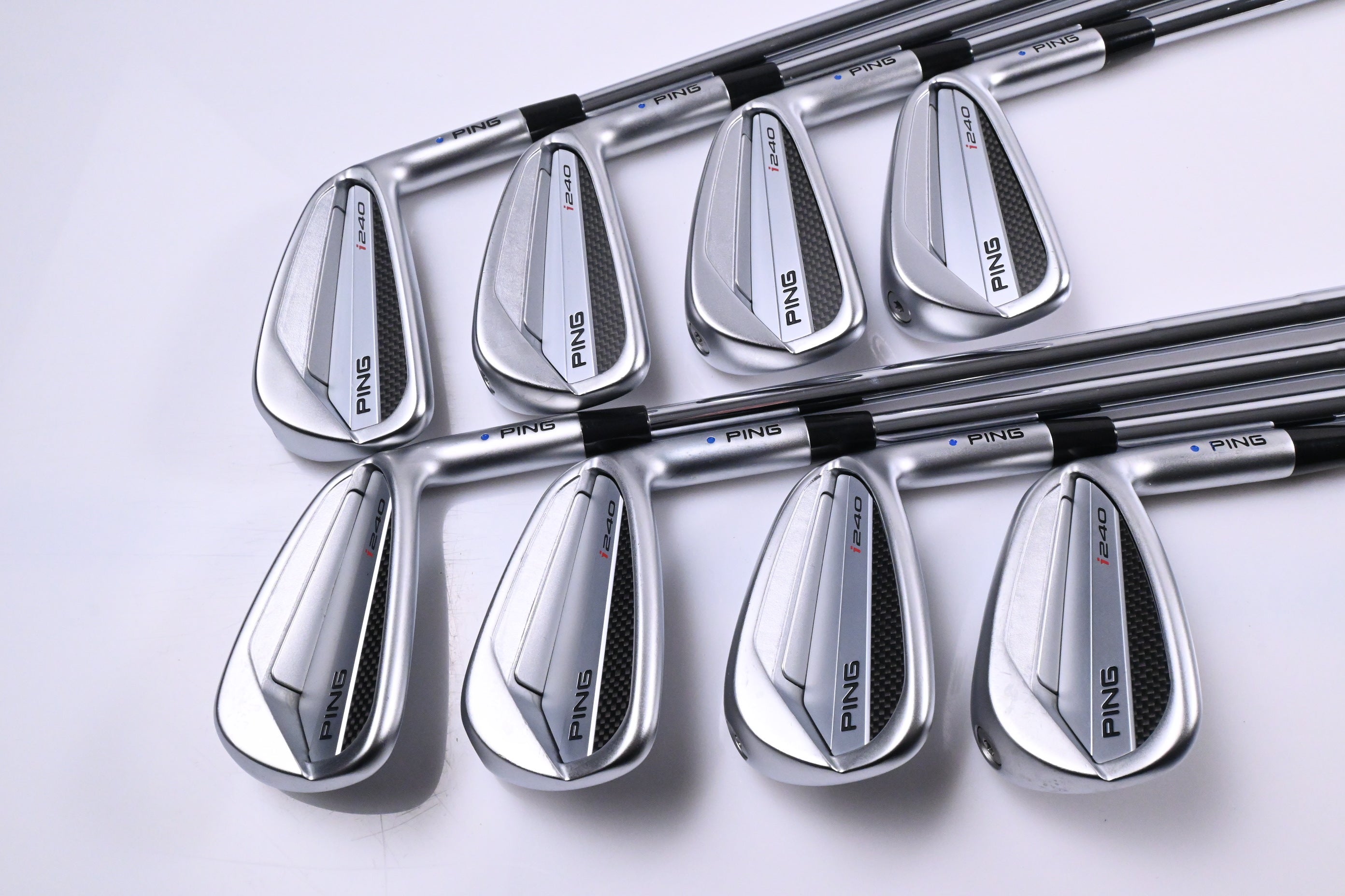 Ping I240 Irons / 3-PW / Blue Dot / X-Flex Dynamic Gold 120 X100 Shafts