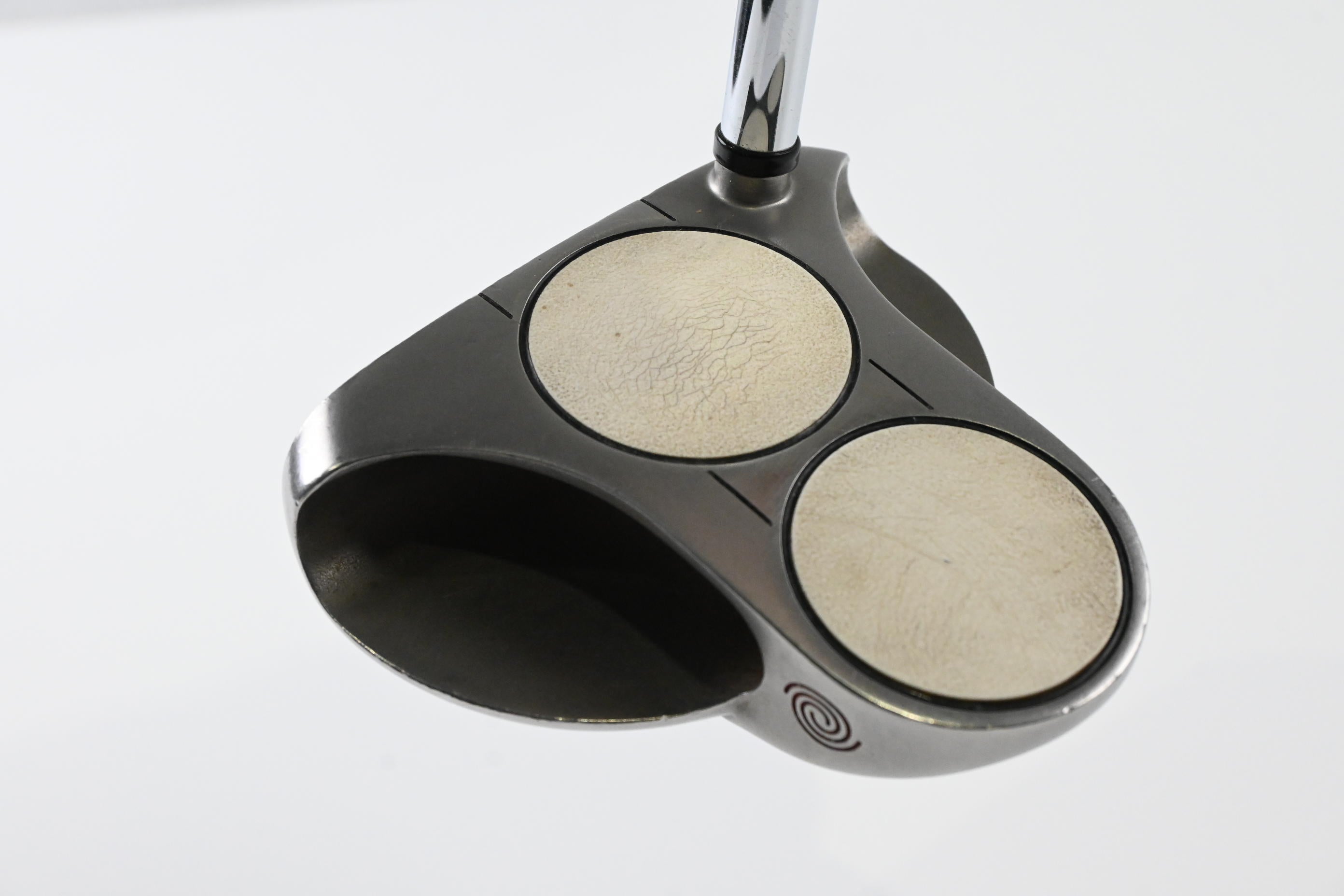 Left Hand Odyssey White Steel 2-Ball Putter / 35 Inch