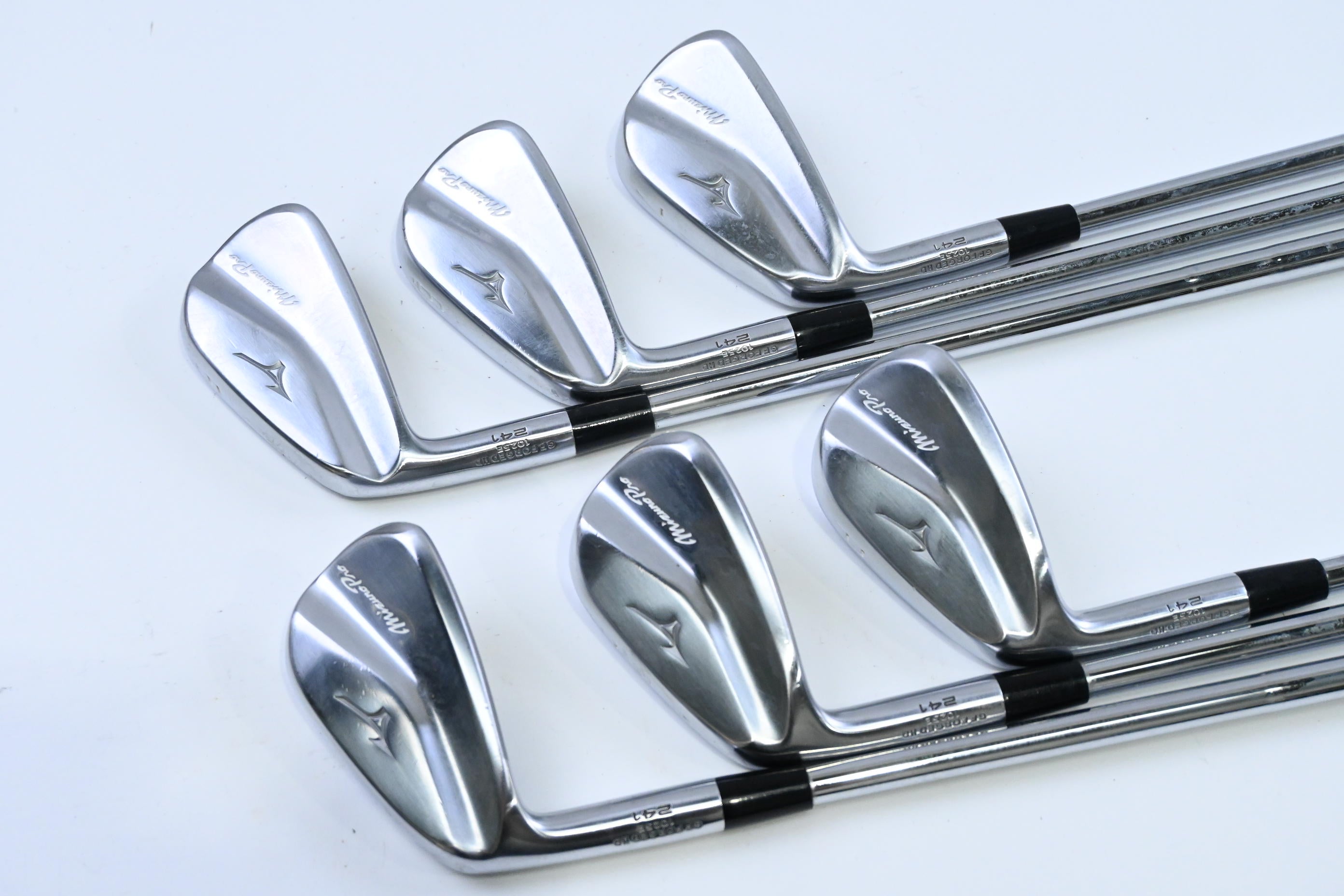 Left Hand Mizuno Pro 241 Irons / 5-PW / Stiff Flex KBS Tour Shafts