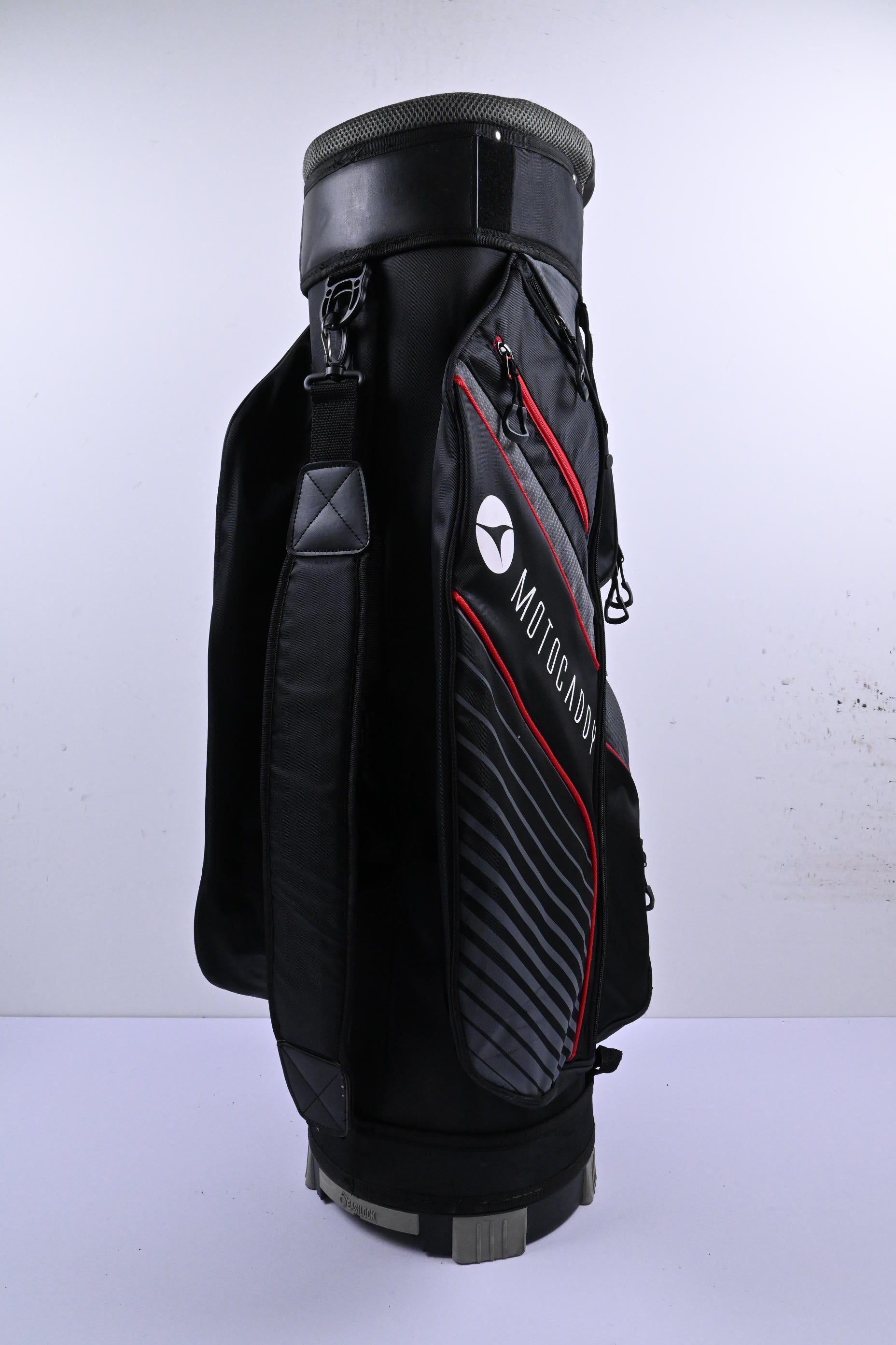 Motocaddy Lite Series Cart Bag / 14-Way Divider / Black, Grey & Red