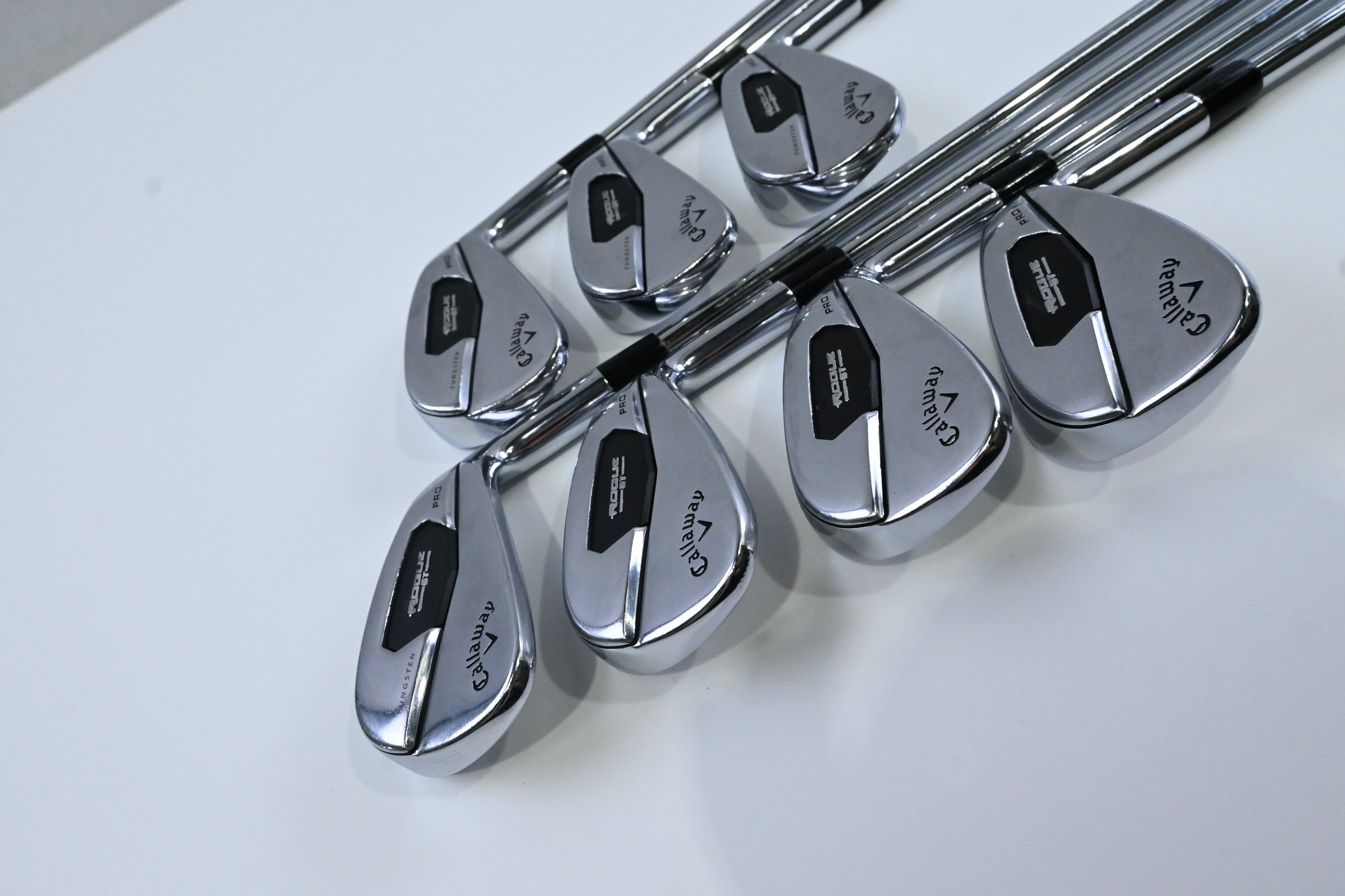 Callaway Rogue ST Pro Irons / 4-PW / Stiff Flex Elevate MPH 95