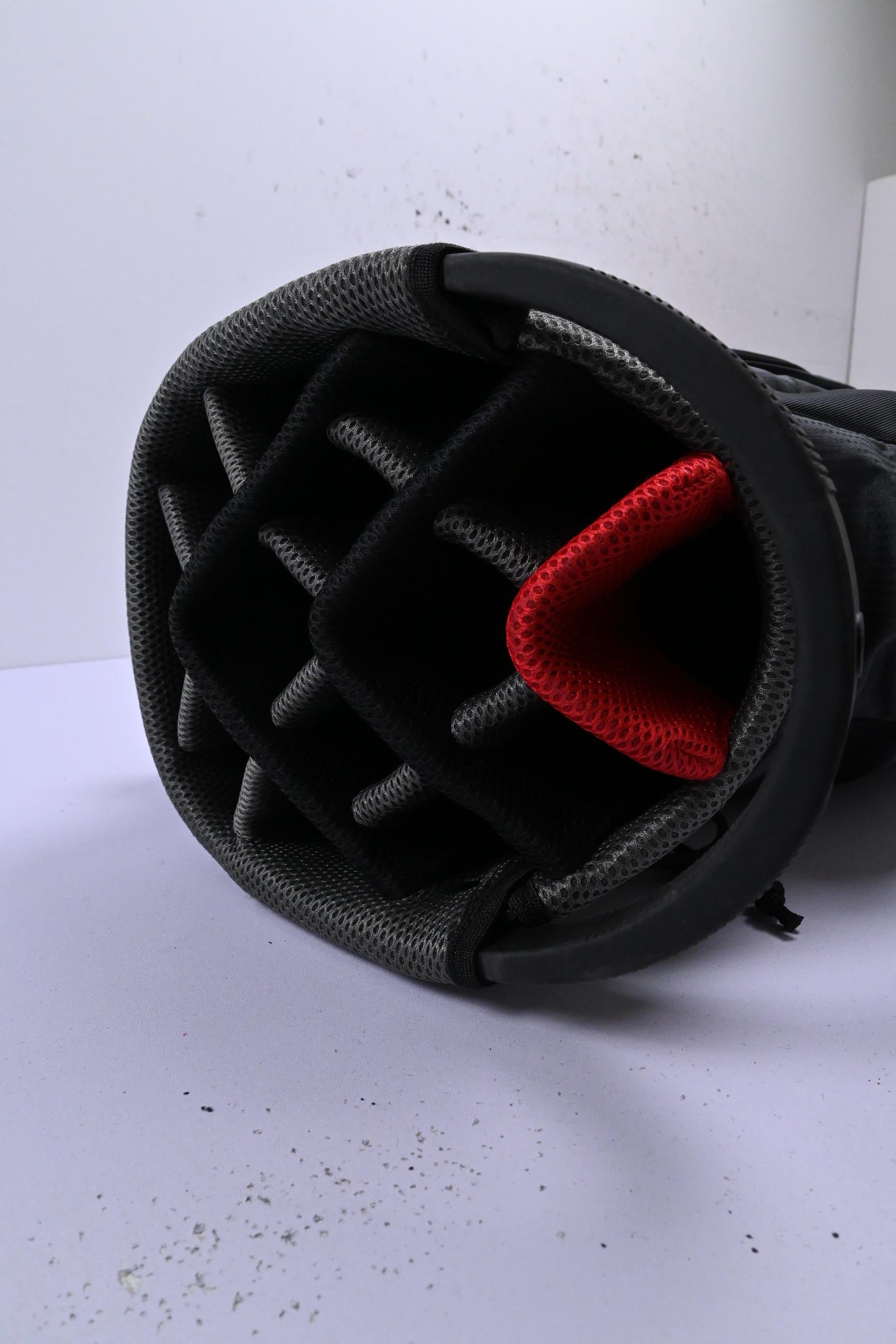 Motocaddy Lite Series Cart Bag / 14-Way Divider / Black, Grey & Red