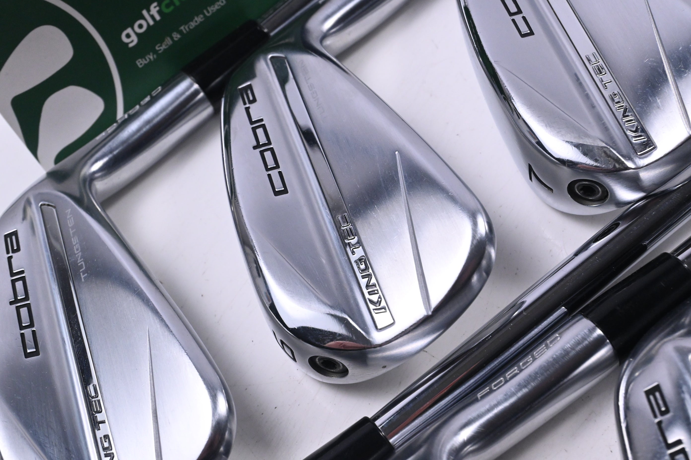 Cobra King Tec 2025 Irons / 5-PW+GW / Stiff Flex KBS $-Taper 120 Shafts