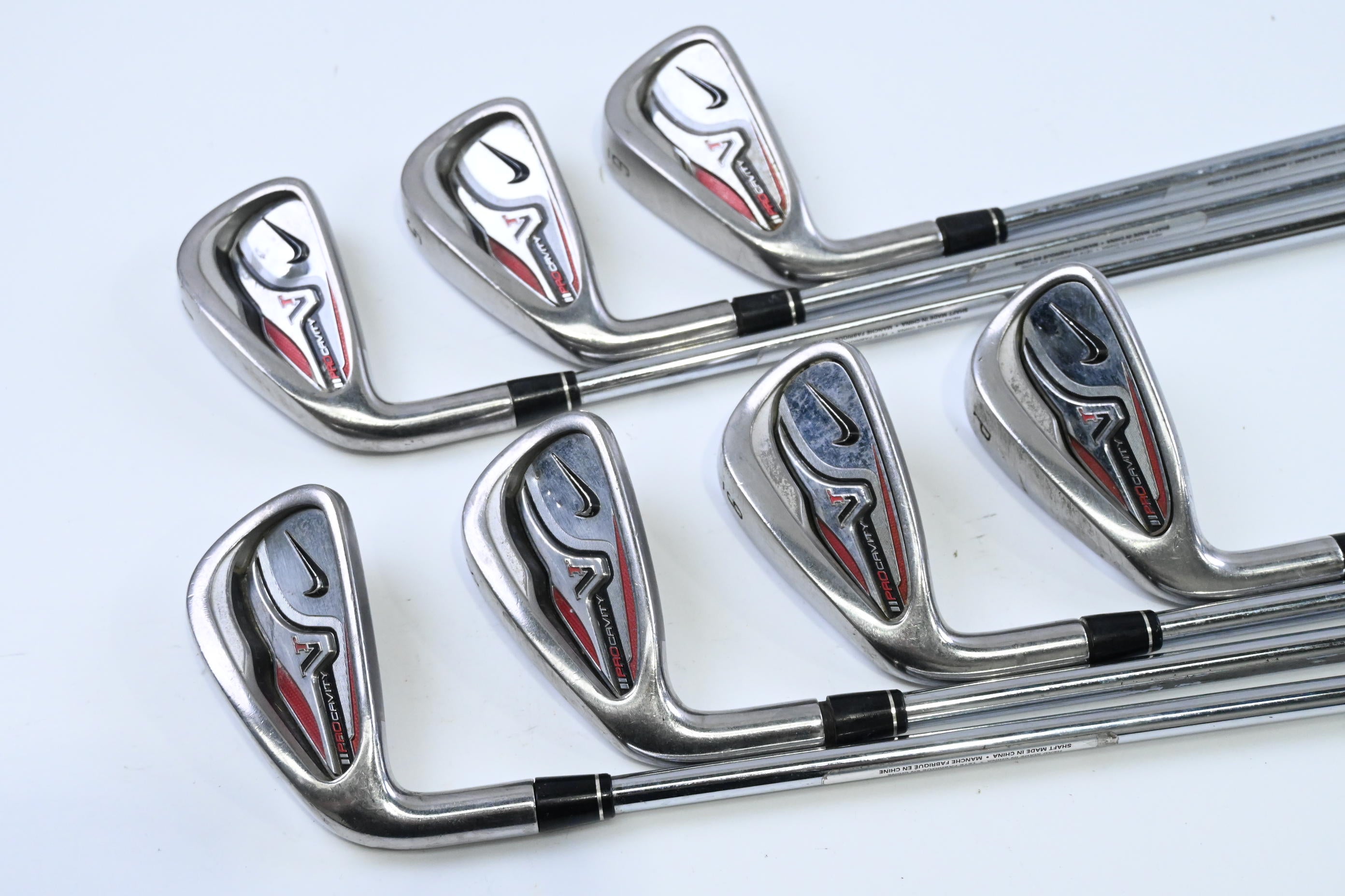 Left Hand Nike VR Pro Cavity Irons / 4-PW / Regular Flex Dynalite 110 Shaft