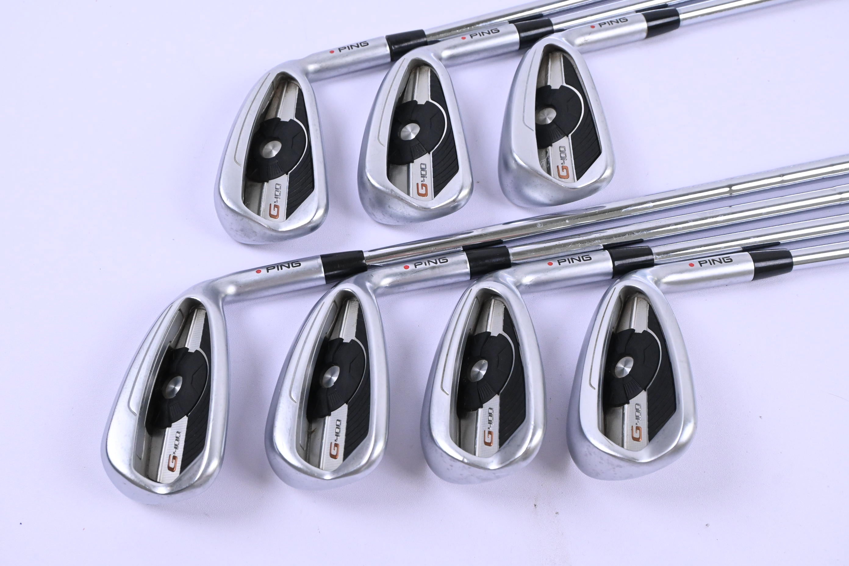 Ping G400 Irons / 5-PW+GW / Red Dot / Stiff Flex N.S.PRO Modus 3 105 Shafts