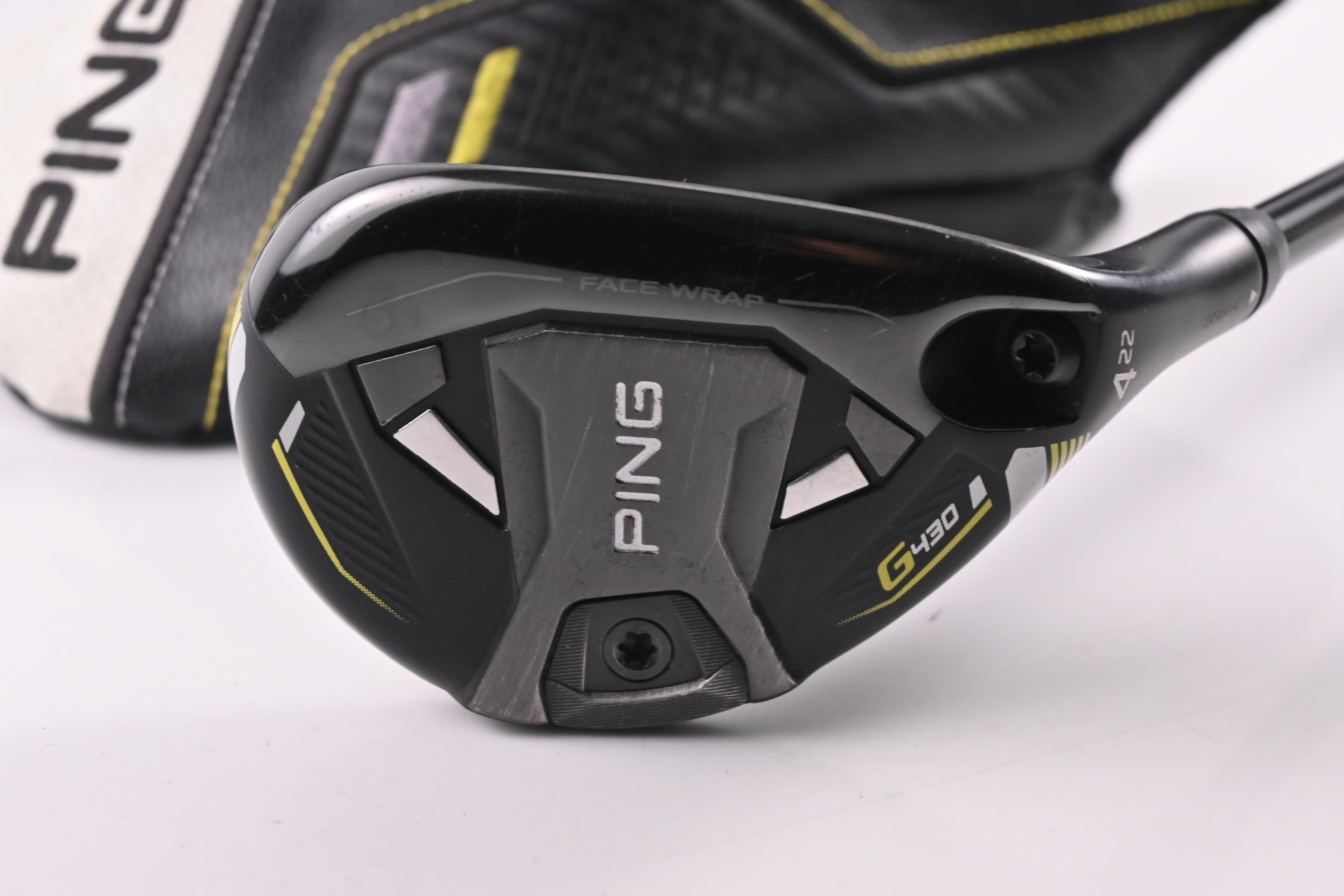 Ping G430 #4 Hybrid / 22 Degree / Stiff Flex HZRDUS Smoke Red RDX 80 Shaft