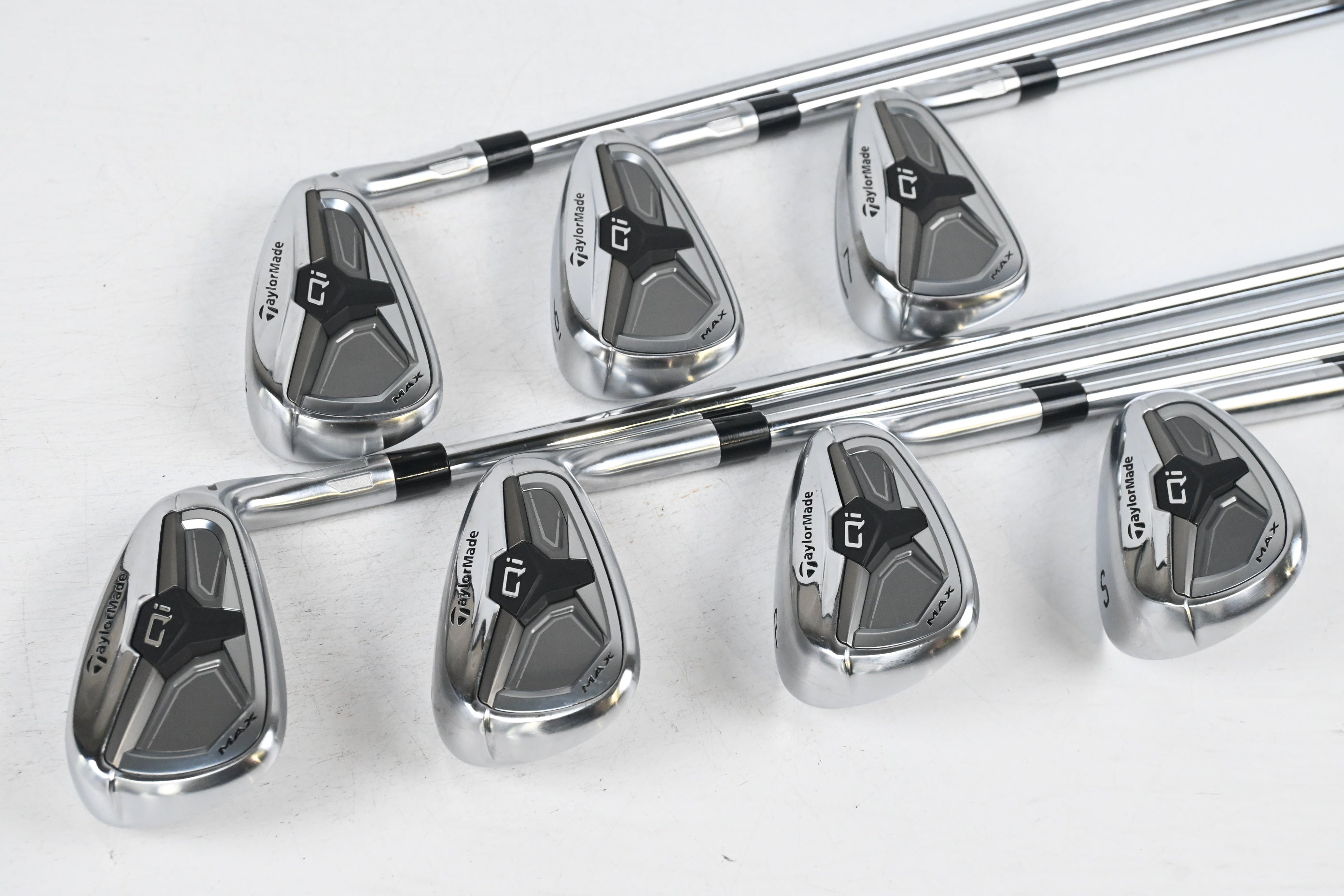 Taylormade Qi Max Irons / 5-PW+SW / Stiff Flex KBS MAX MT 85 Shafts