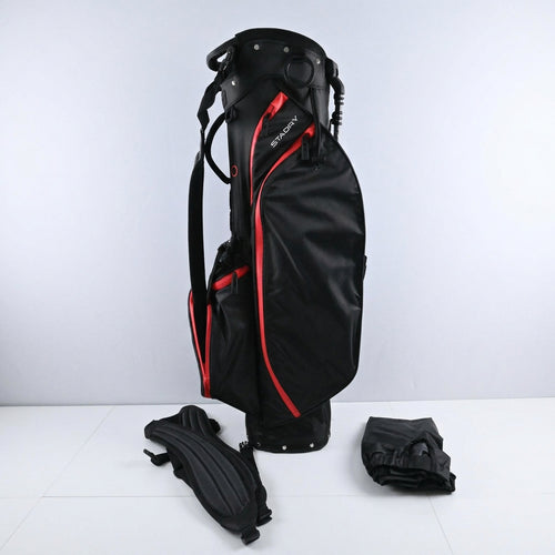 Titleist Players 4 StaDry Team Carry Bag / 4-Way Divider / Black & Red