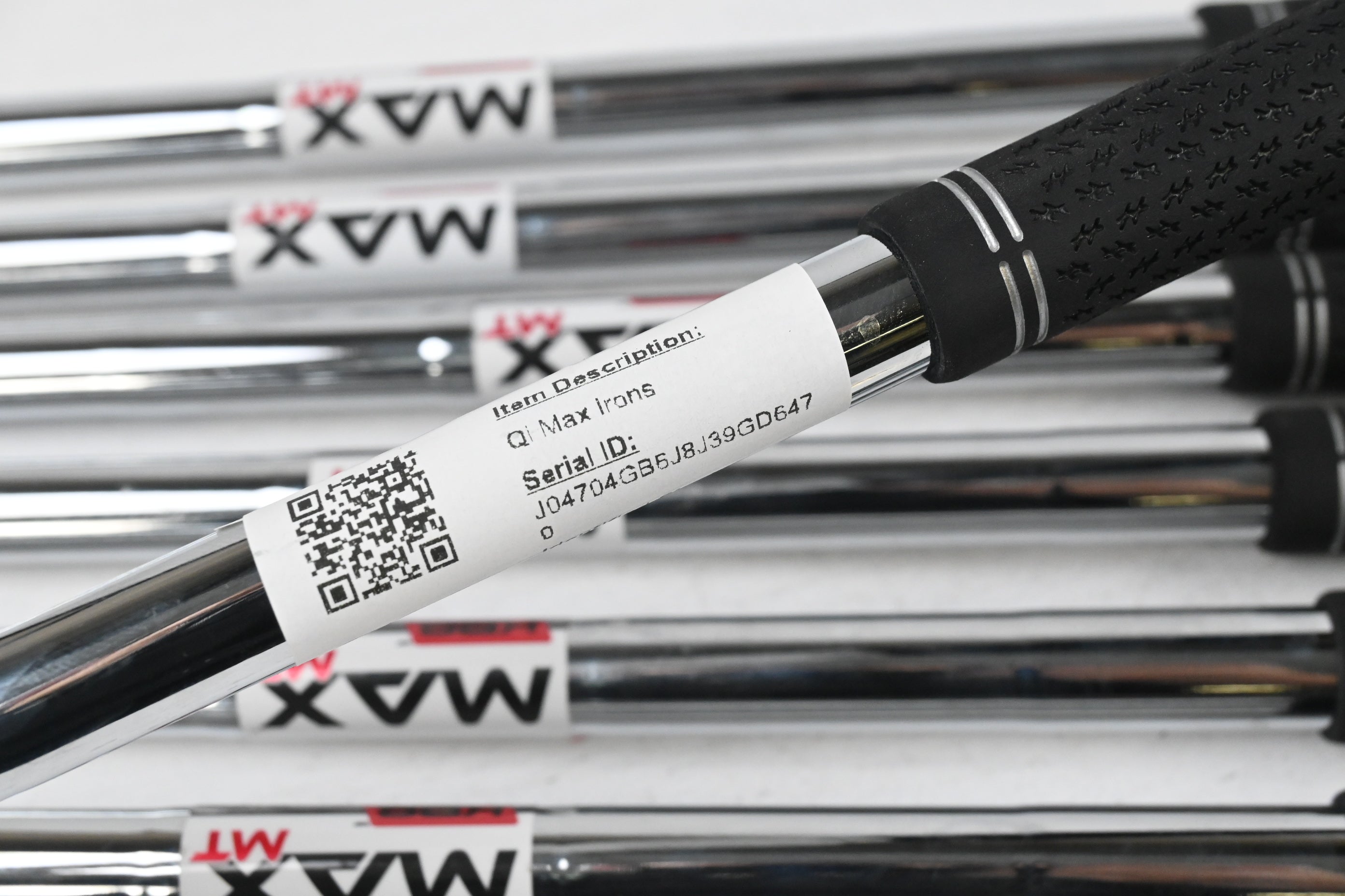 Taylormade Qi Max Irons / 5-PW+SW / Stiff Flex KBS MAX MT 85 Shafts