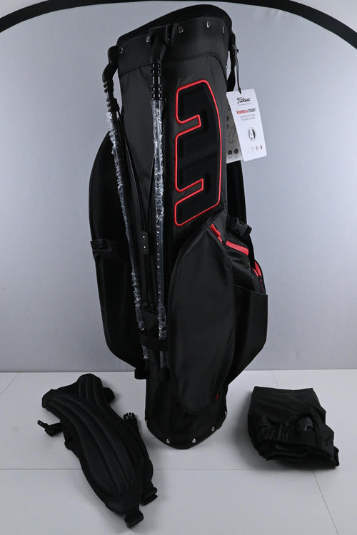 Titleist Players 4 StaDry Team Carry Bag / 4-Way Divider / Black & Red