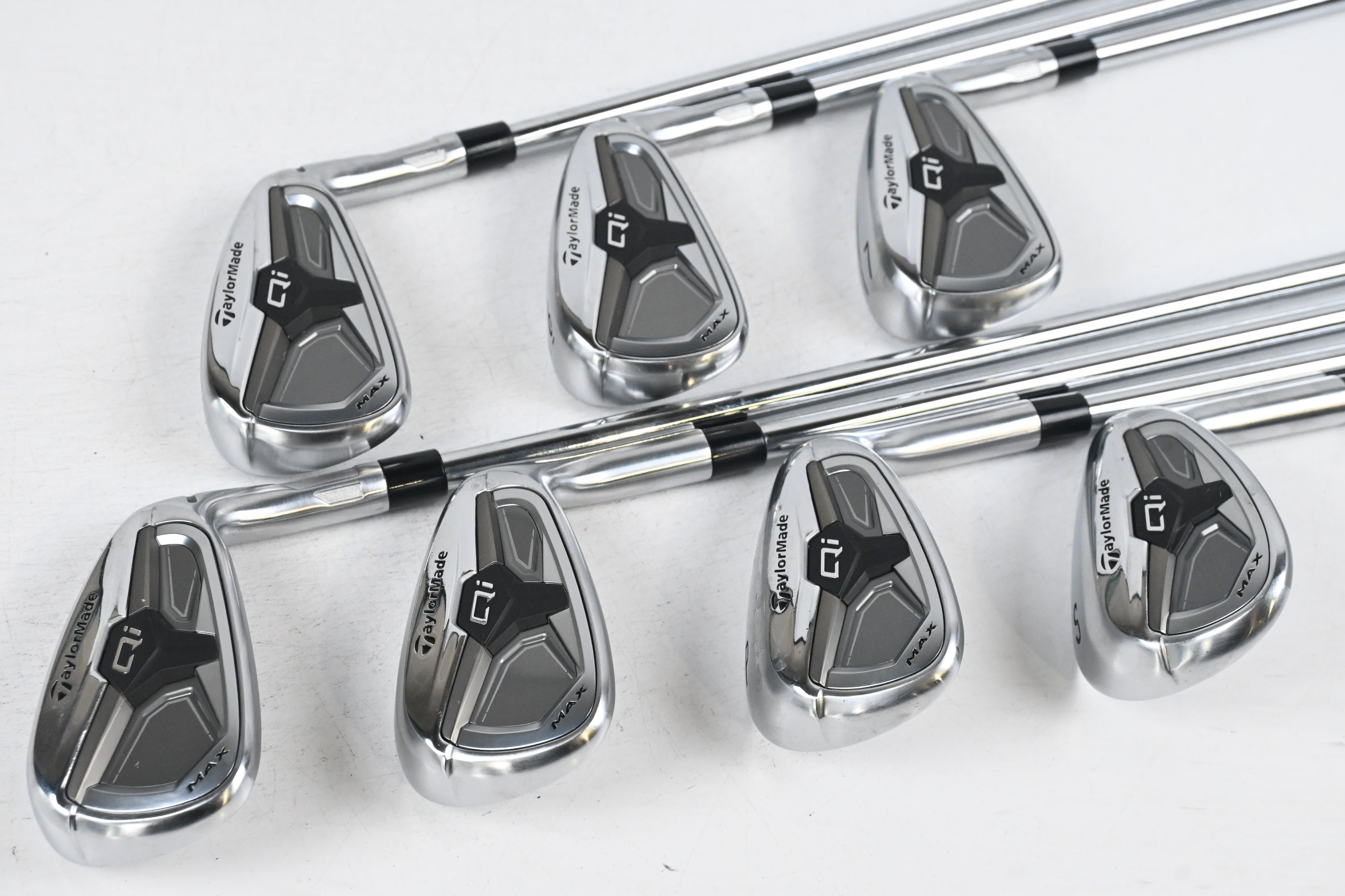 Taylormade Qi Max Irons / 5-PW+SW / Regular Flex KBS MAX MT 85 Shafts