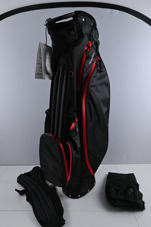 Titleist Players 4 StaDry Team Carry Bag / 4-Way Divider / Black & Red