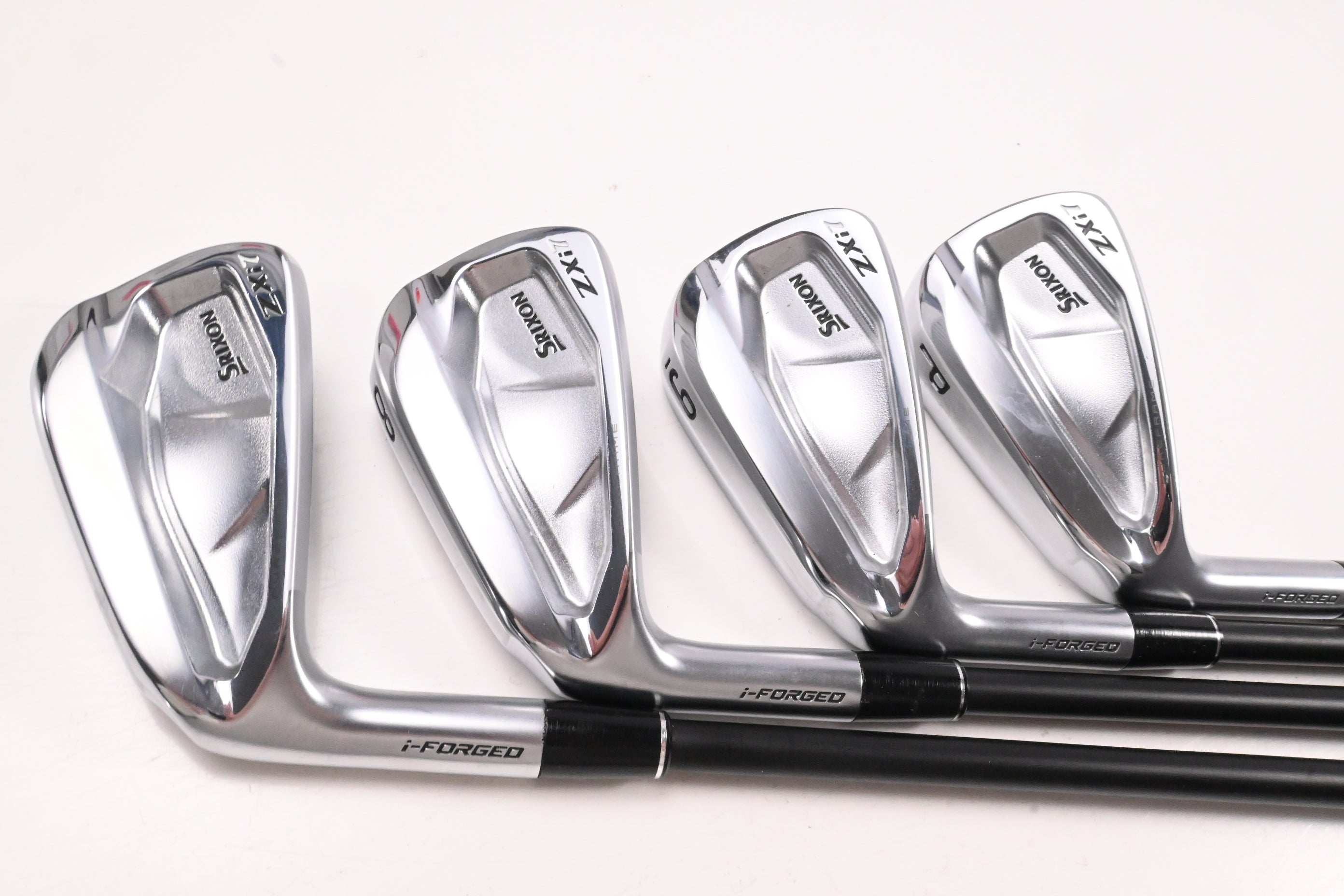 Left Hand Srixon ZXi7 Irons / 7-PW / Regular Flex KBS TGI 60 Shafts